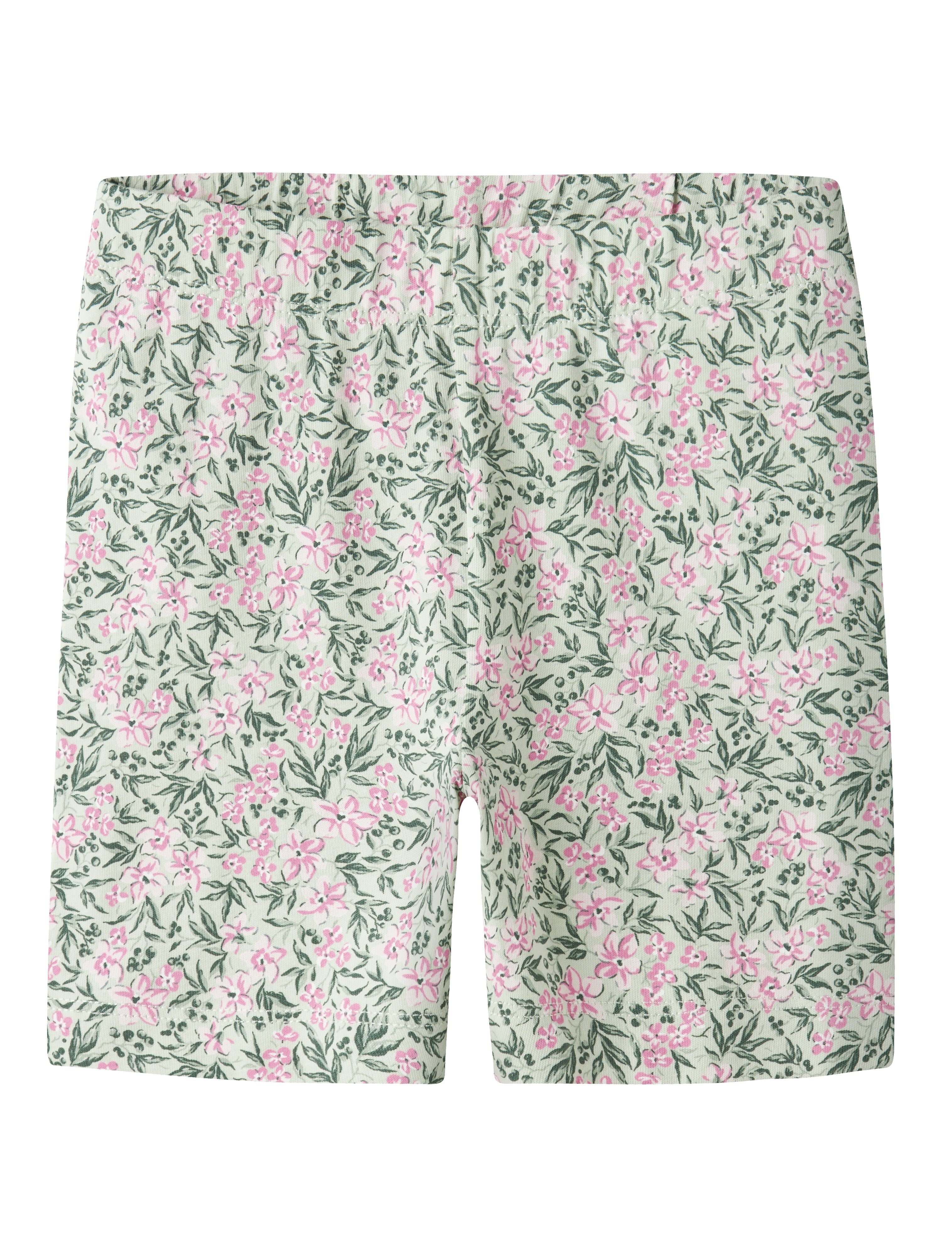 Name It Vayo - Short Leggings - Pale Aqua Pink Flowers -   Cm