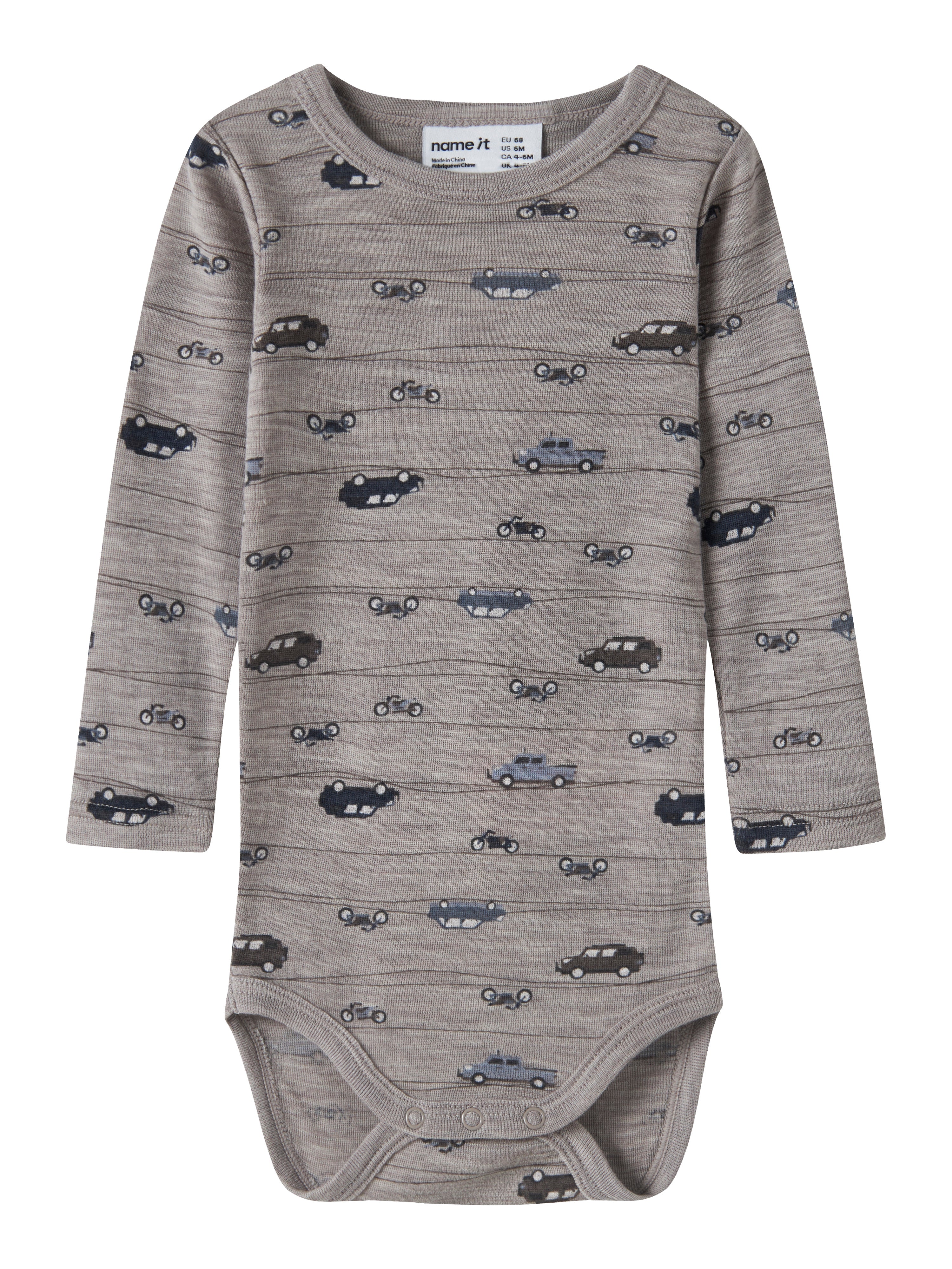 Name It Wang - Wool Rib Ls Body - Satellite Highway -   Cm