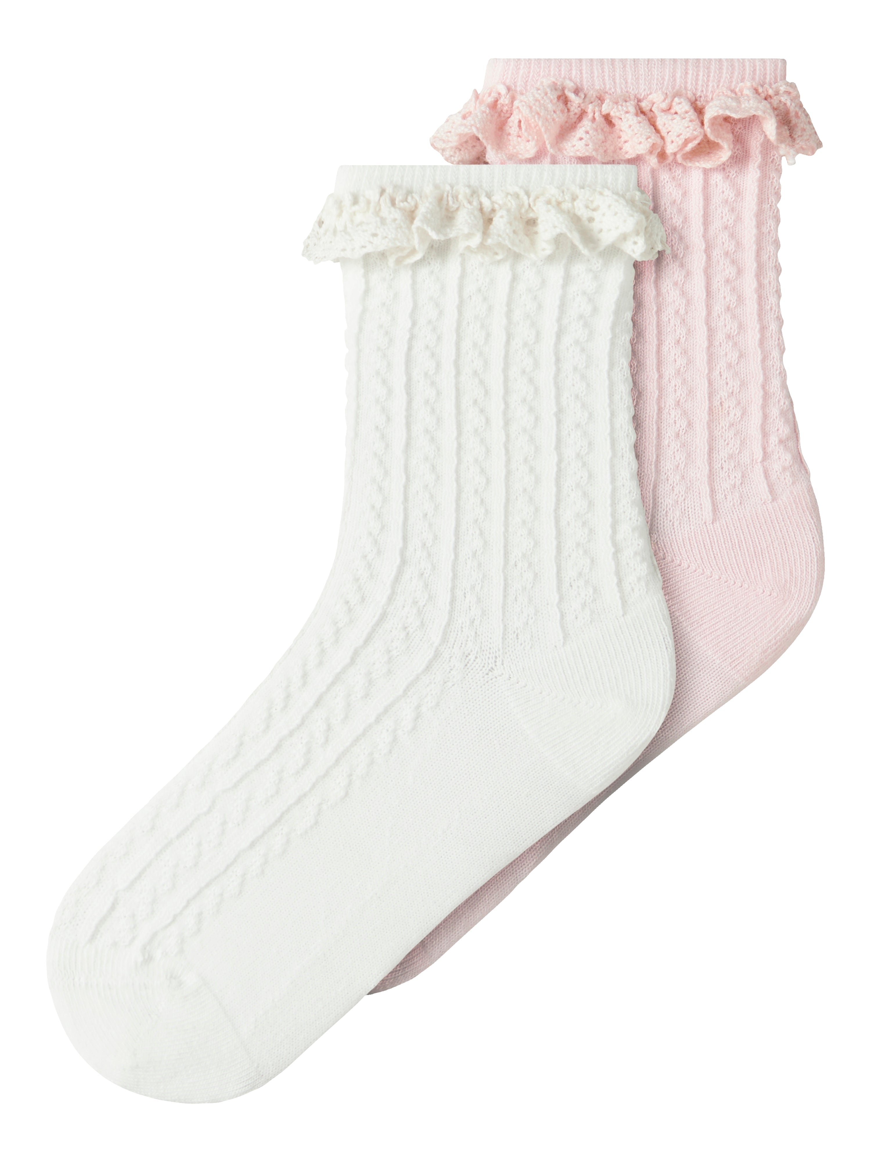 Name It Hermine   Pack Strømper - Cloud Dancer Cradle Pink -   Cm