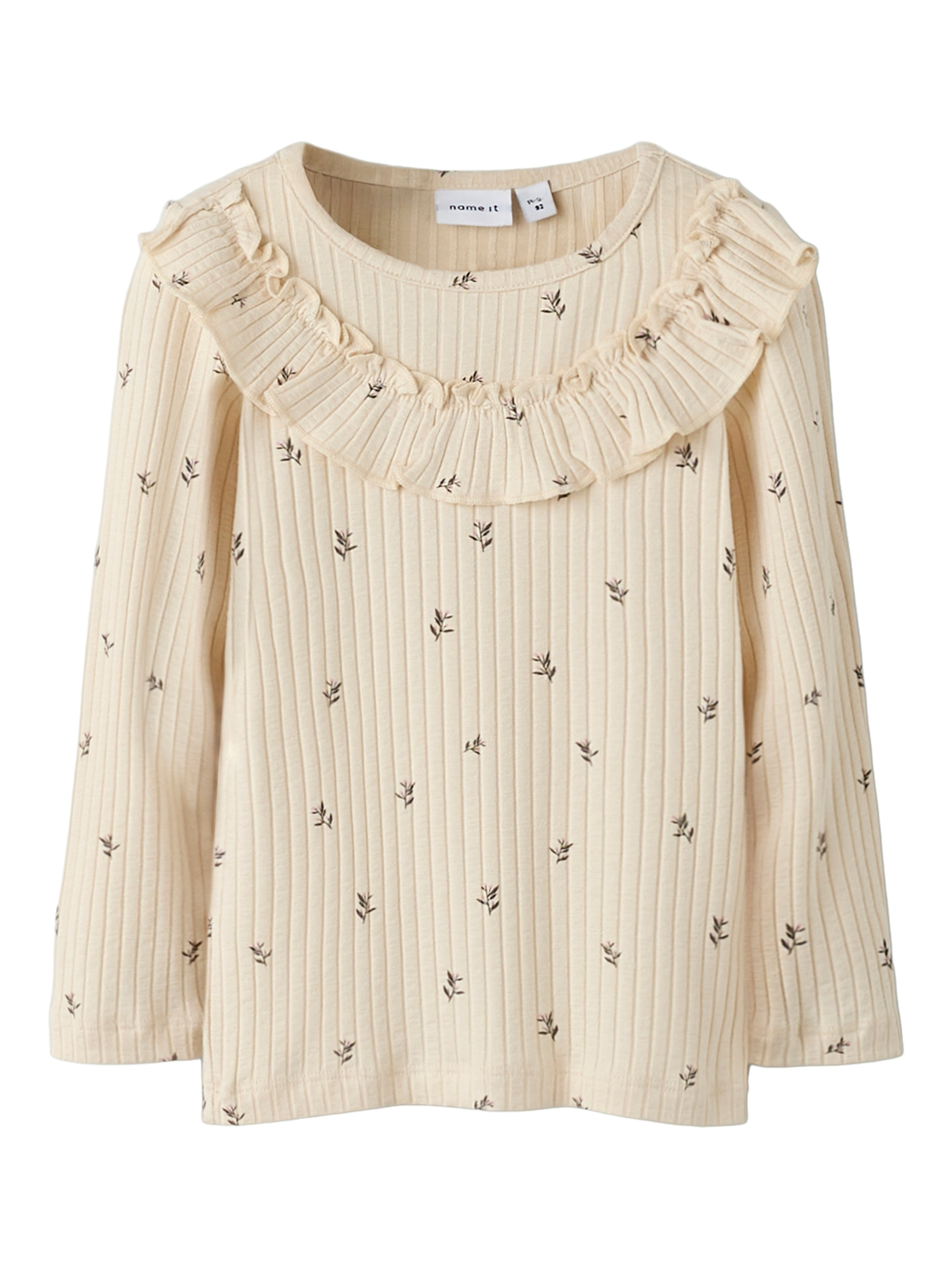 Name It Bessa Ls Slim Top - Buttercream -   Cm