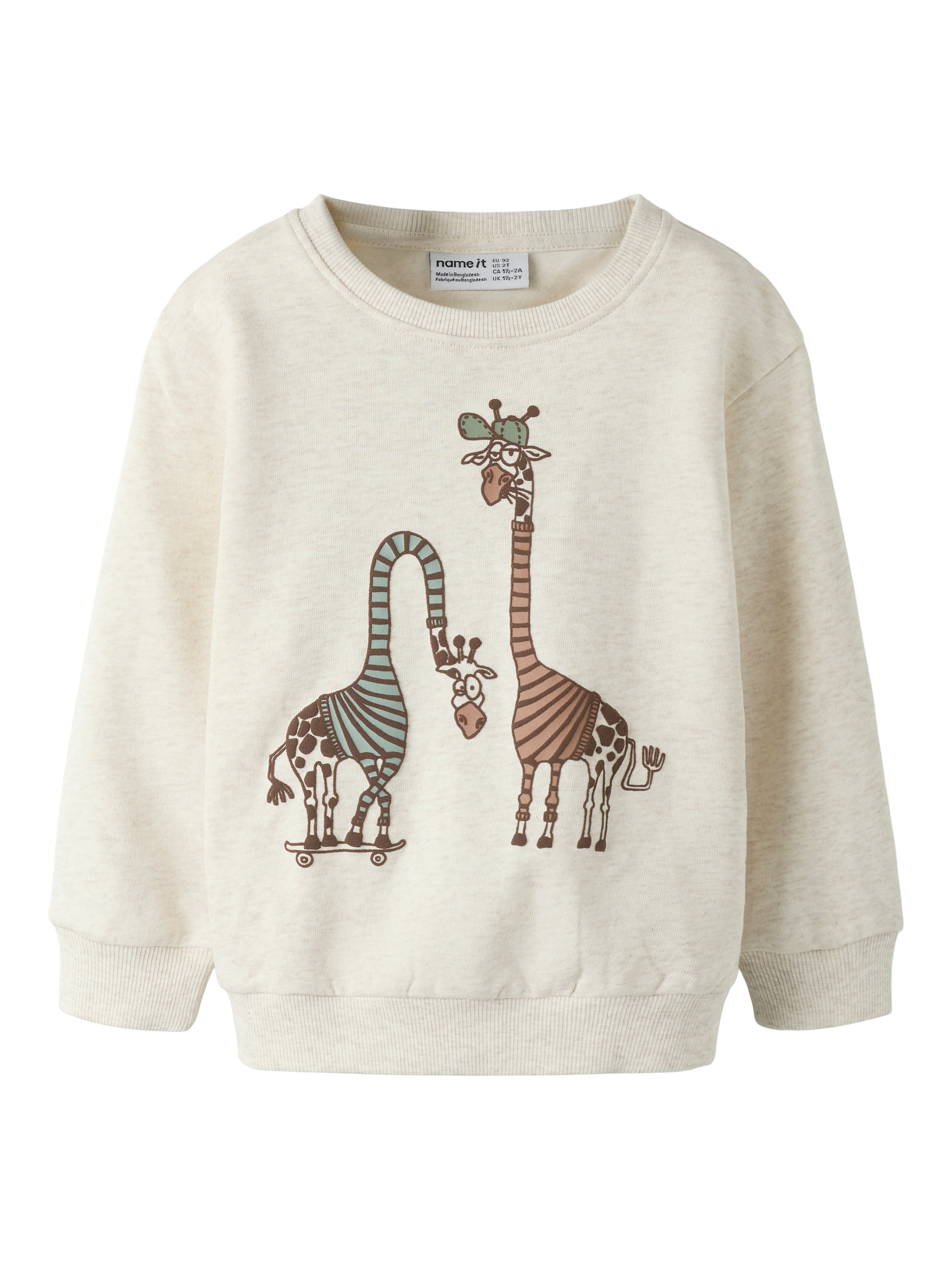 Name It Denson Sweat Shirt - Peyote Melange -   Cm