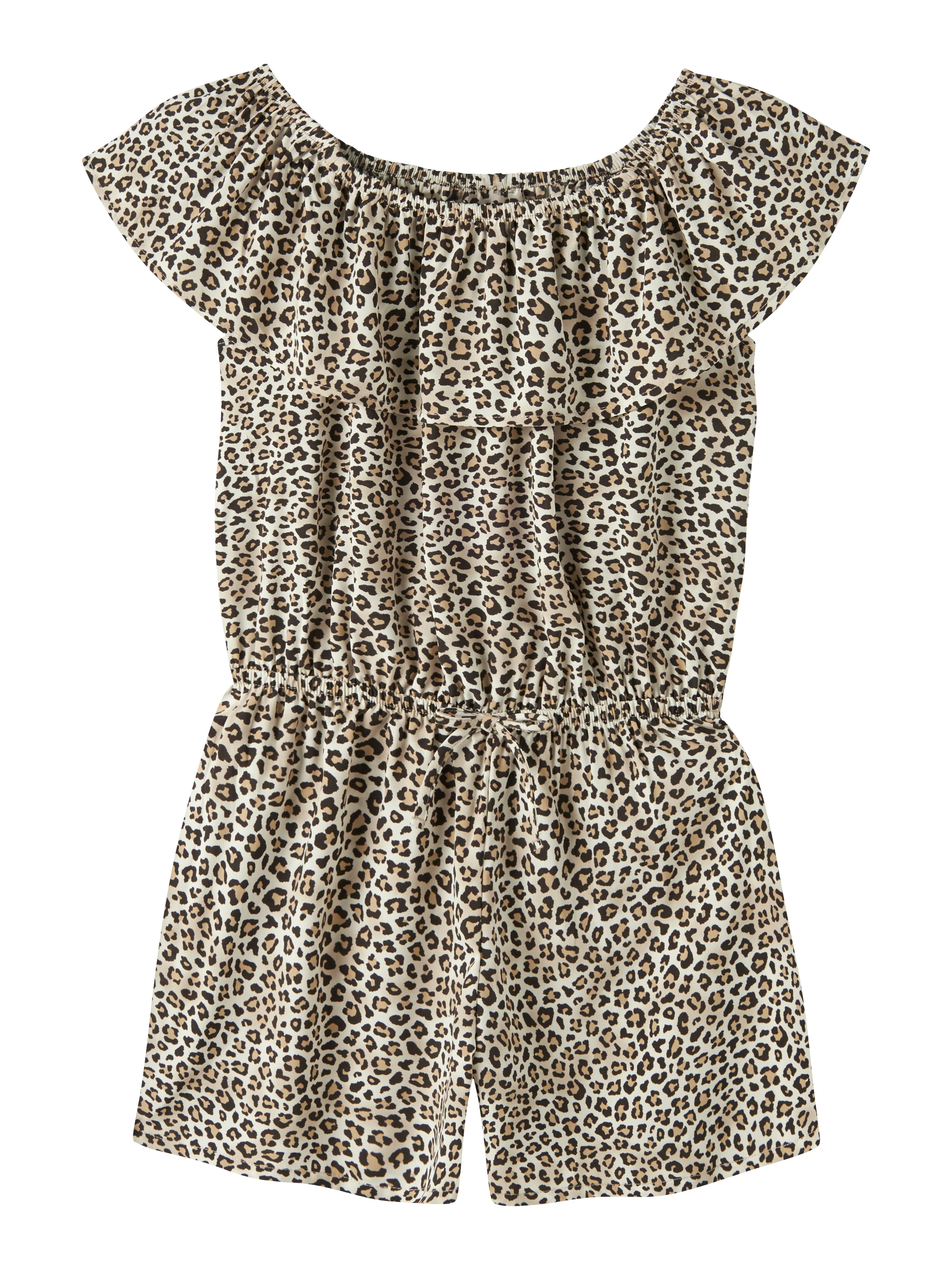 Name It Vinaya Ss Playsuit - Turtledove Leopard -   Cm
