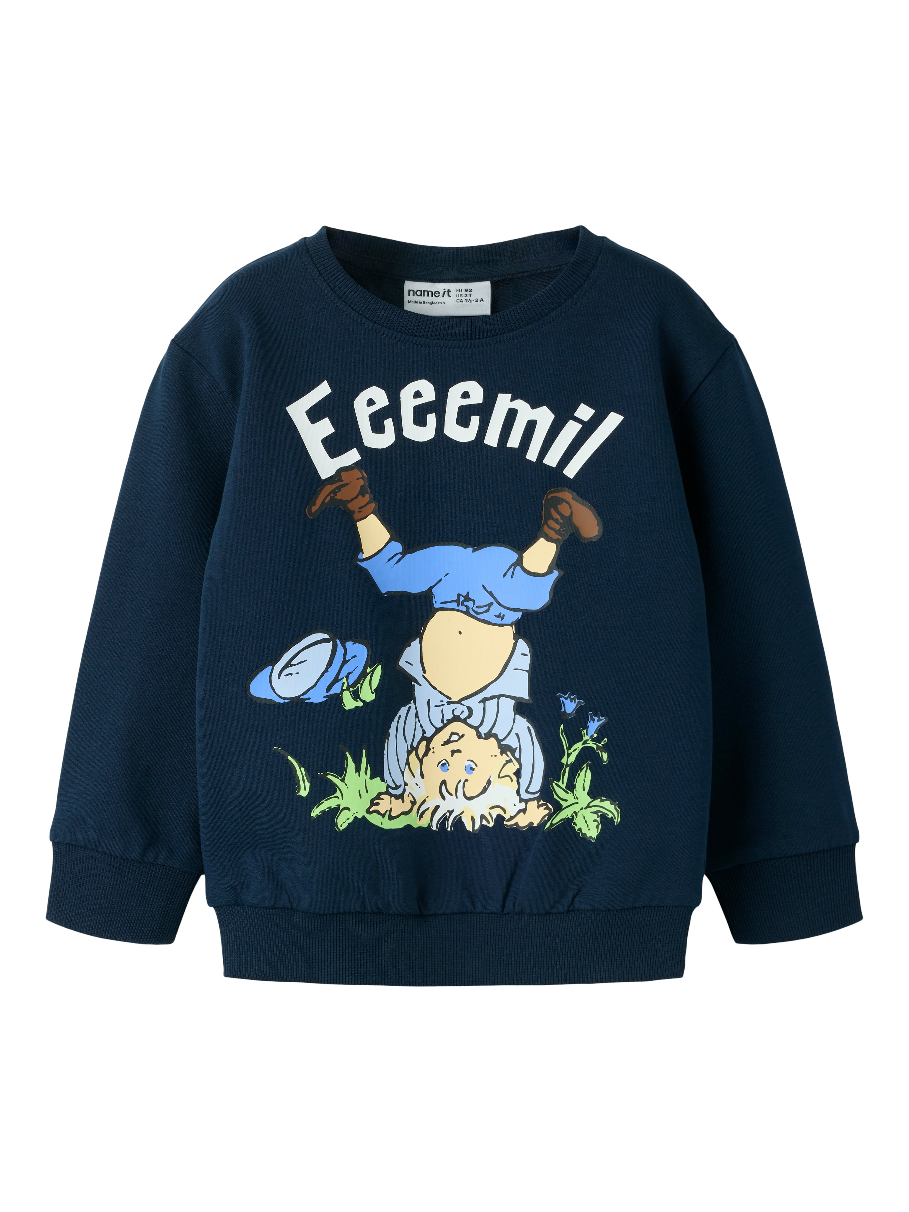 Name It Maska Emil Sweat Shirt - Navy Blazer -   Cm