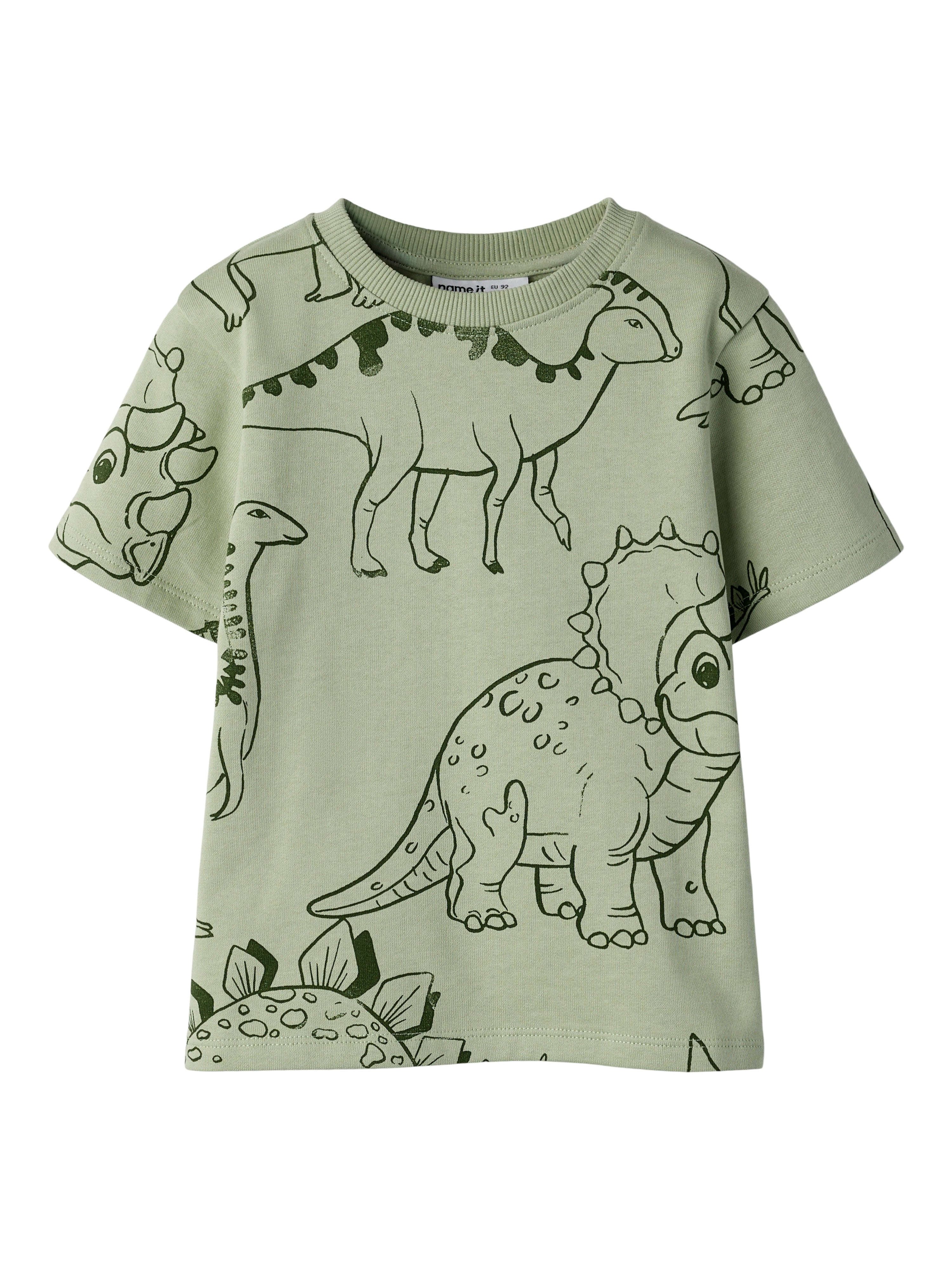Name It Hino - Ss Sweat Top - Swamp -   Cm