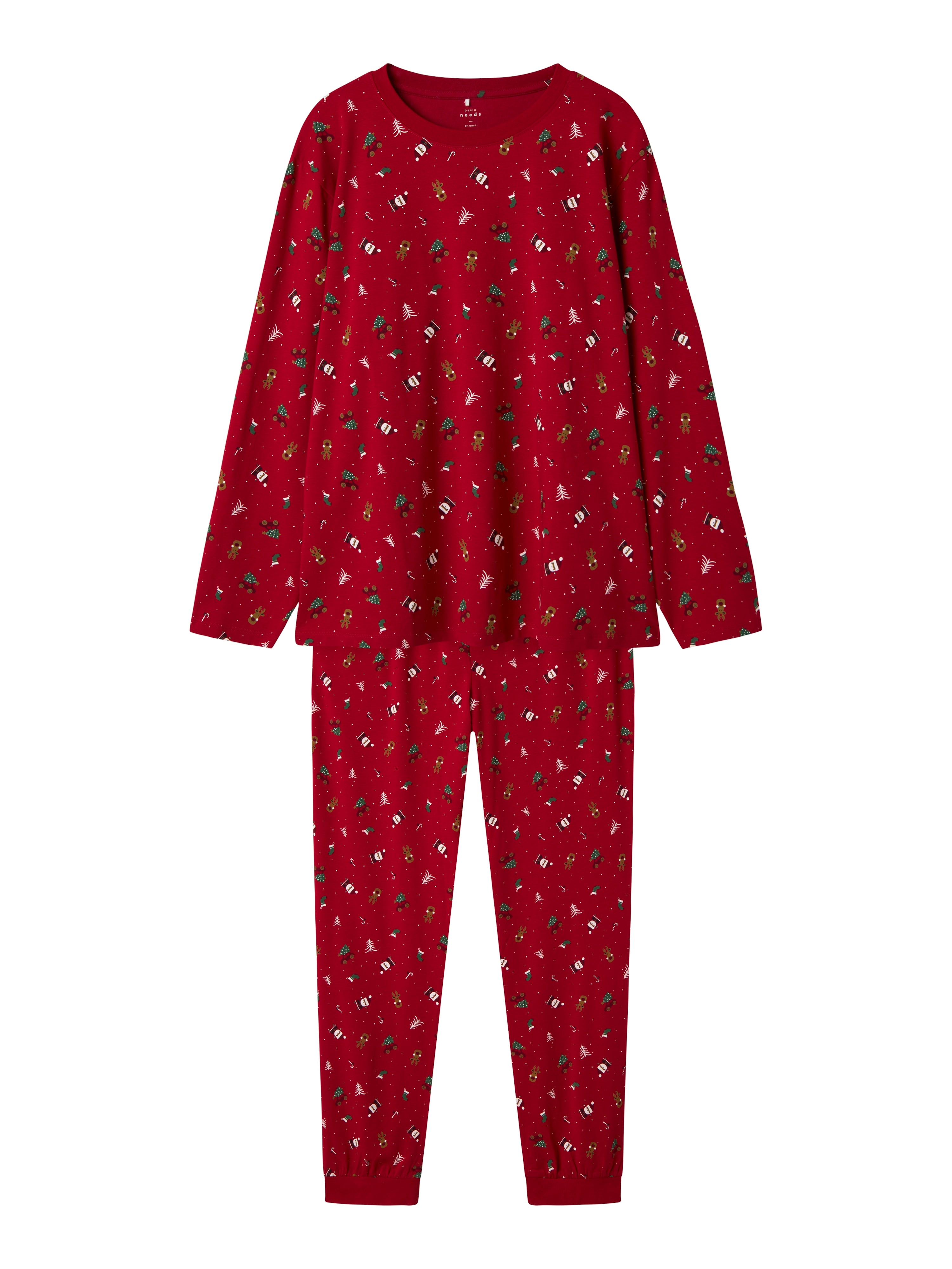 Julemotiveret natsæt i Jester Red fra Name It