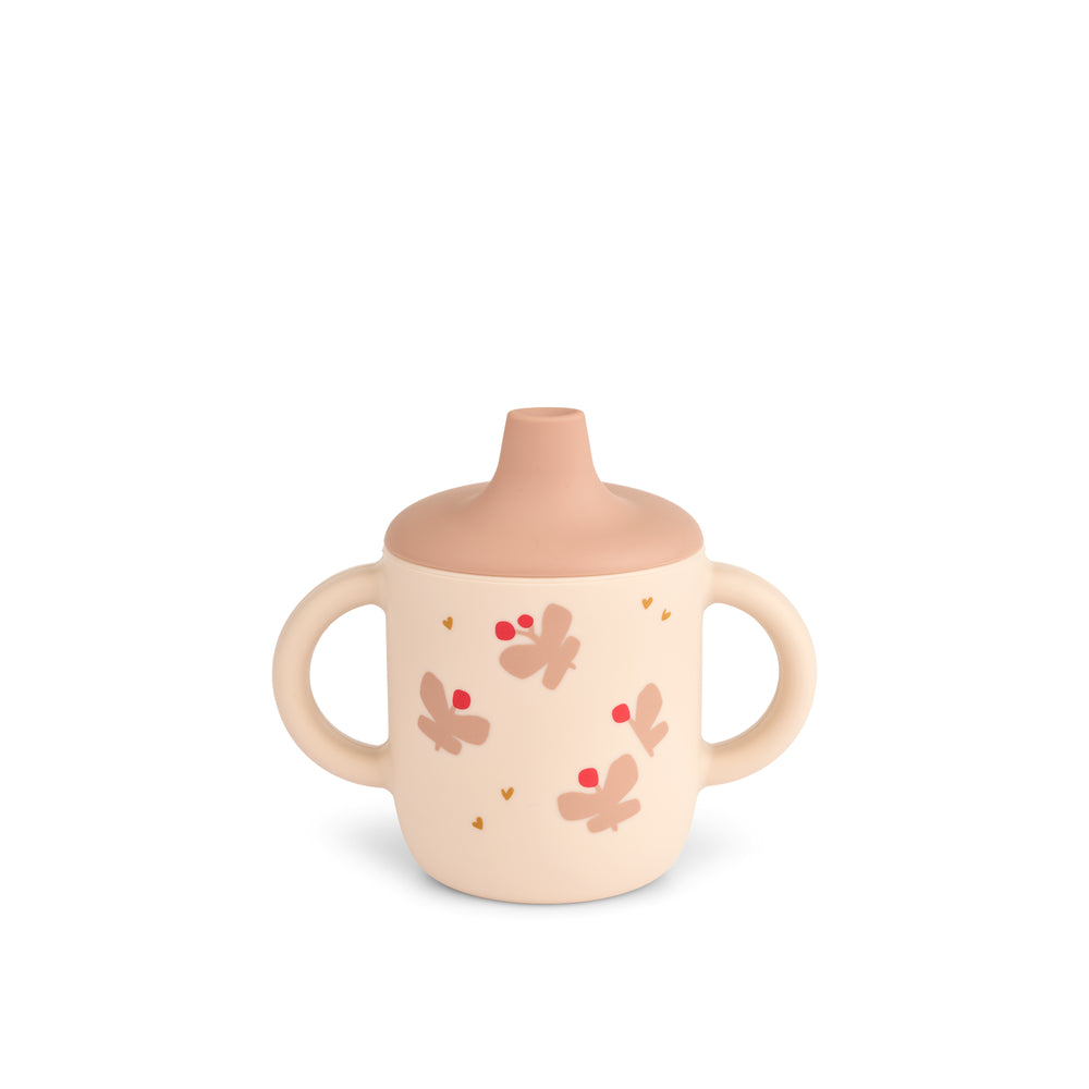 Liewood Neil Sippy Silikone Kop - Sommerfugl Apple Blossom