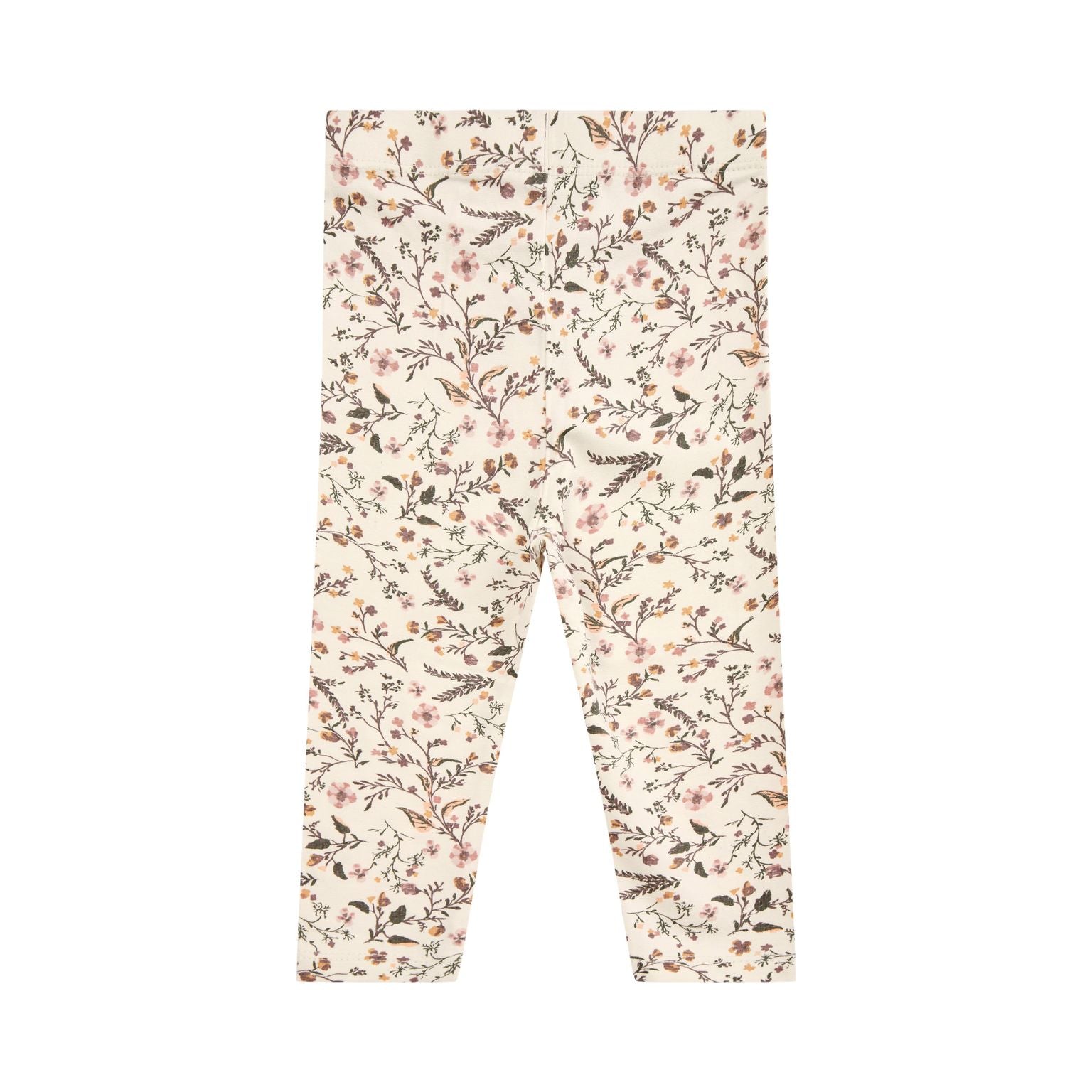 Petit By Sofie Schnoor Leggins med Blomsterprint - Antik Hvid