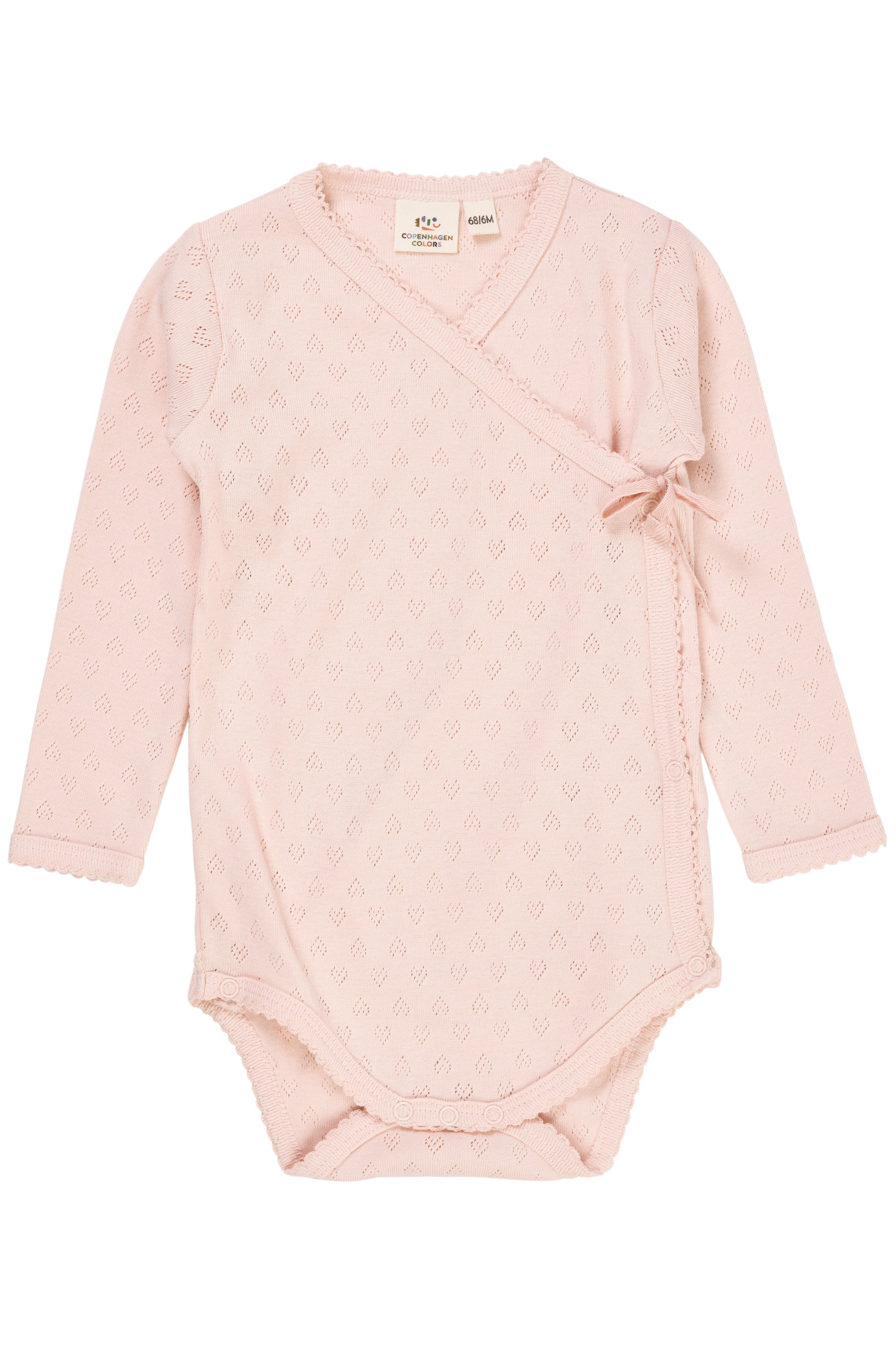 Copenhagen Colors Pointelle Hjerte Body – Støvet Rosa 50 cm