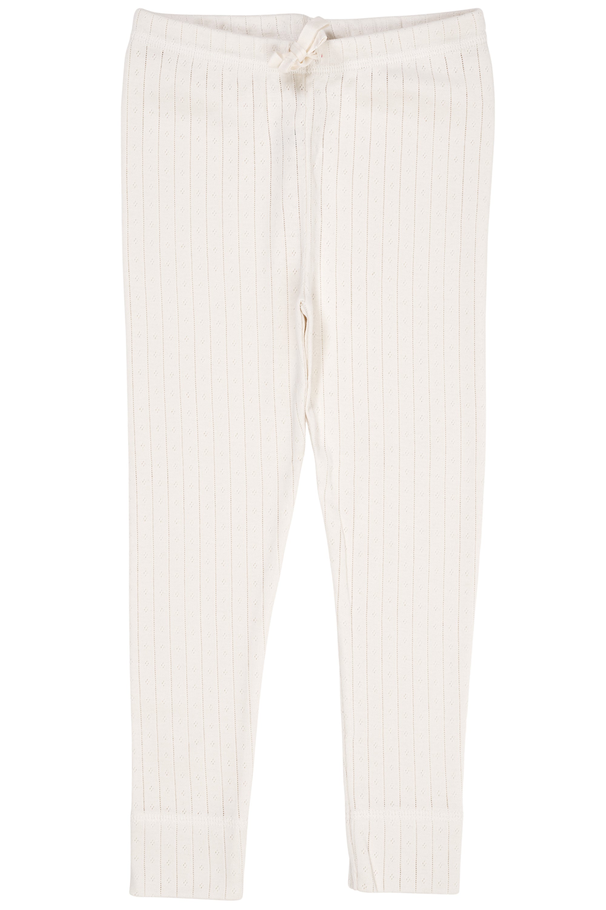 Copenhagen Colors Pointelle Leggings – Råhvid Elegance