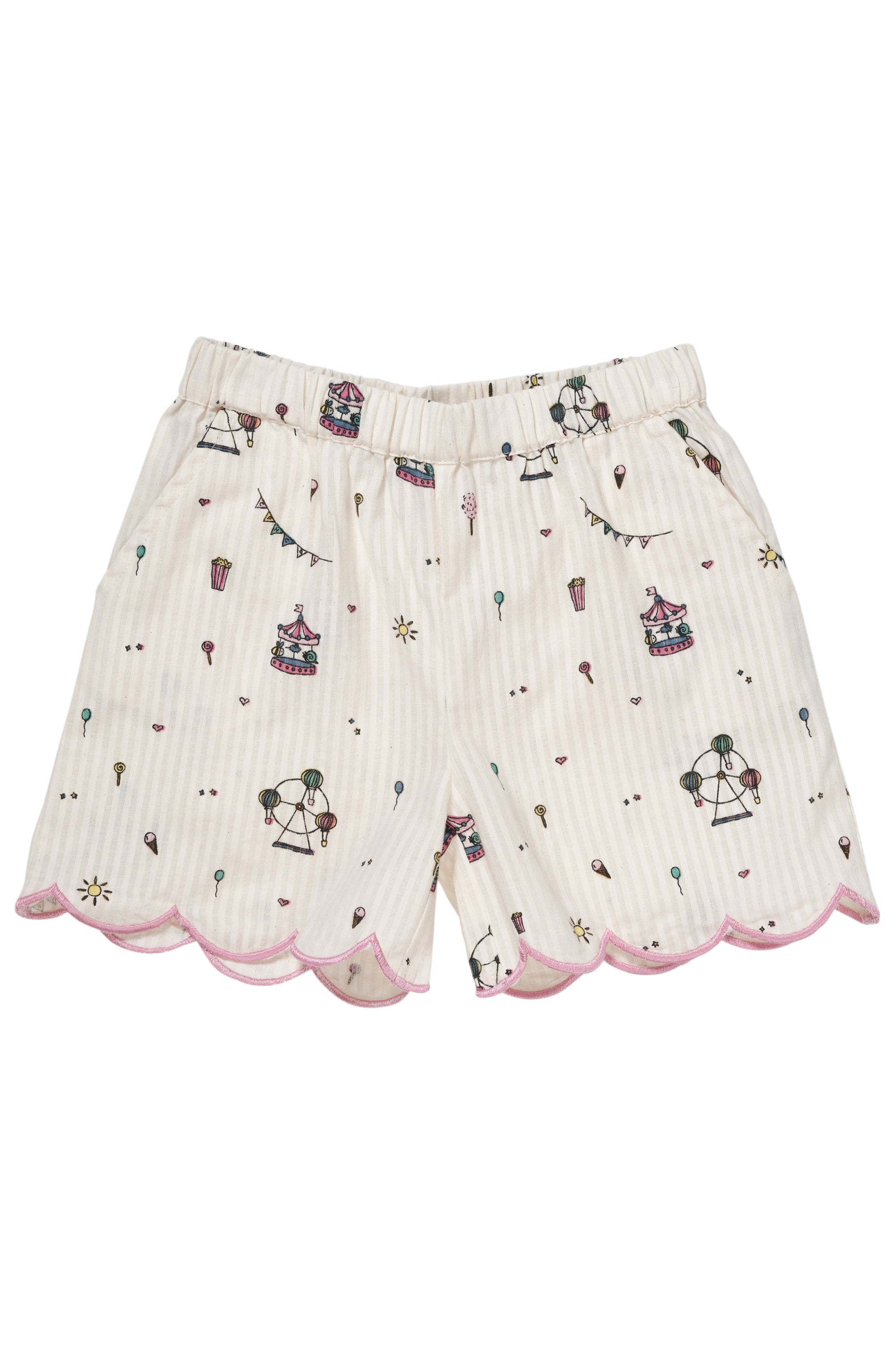 Copenhagen Colors Tivoli Print Shorts – Elegant Creme