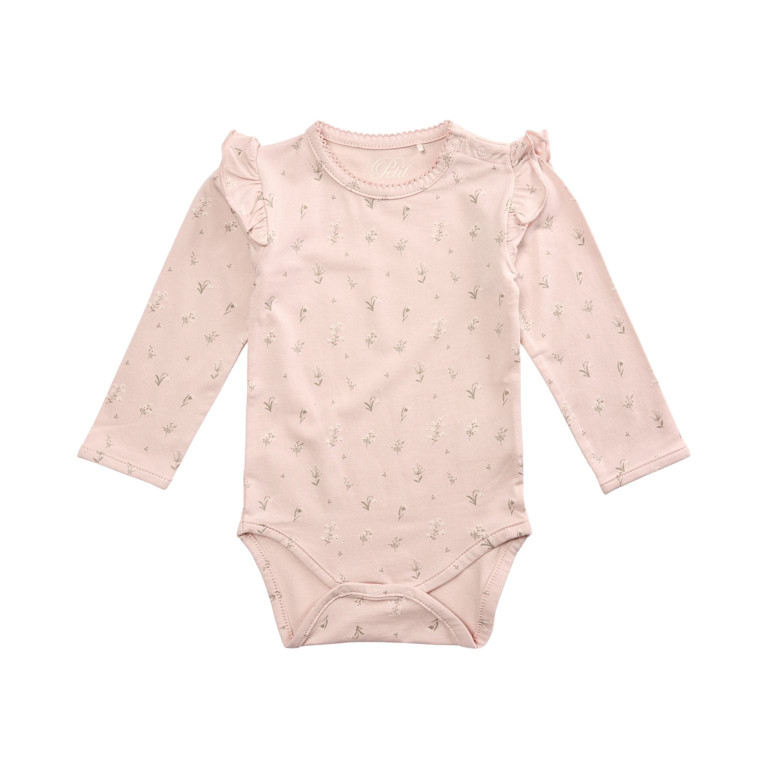 Blomstret Lys Rosa Body til Børn – Uundgåeligt Must-Have!