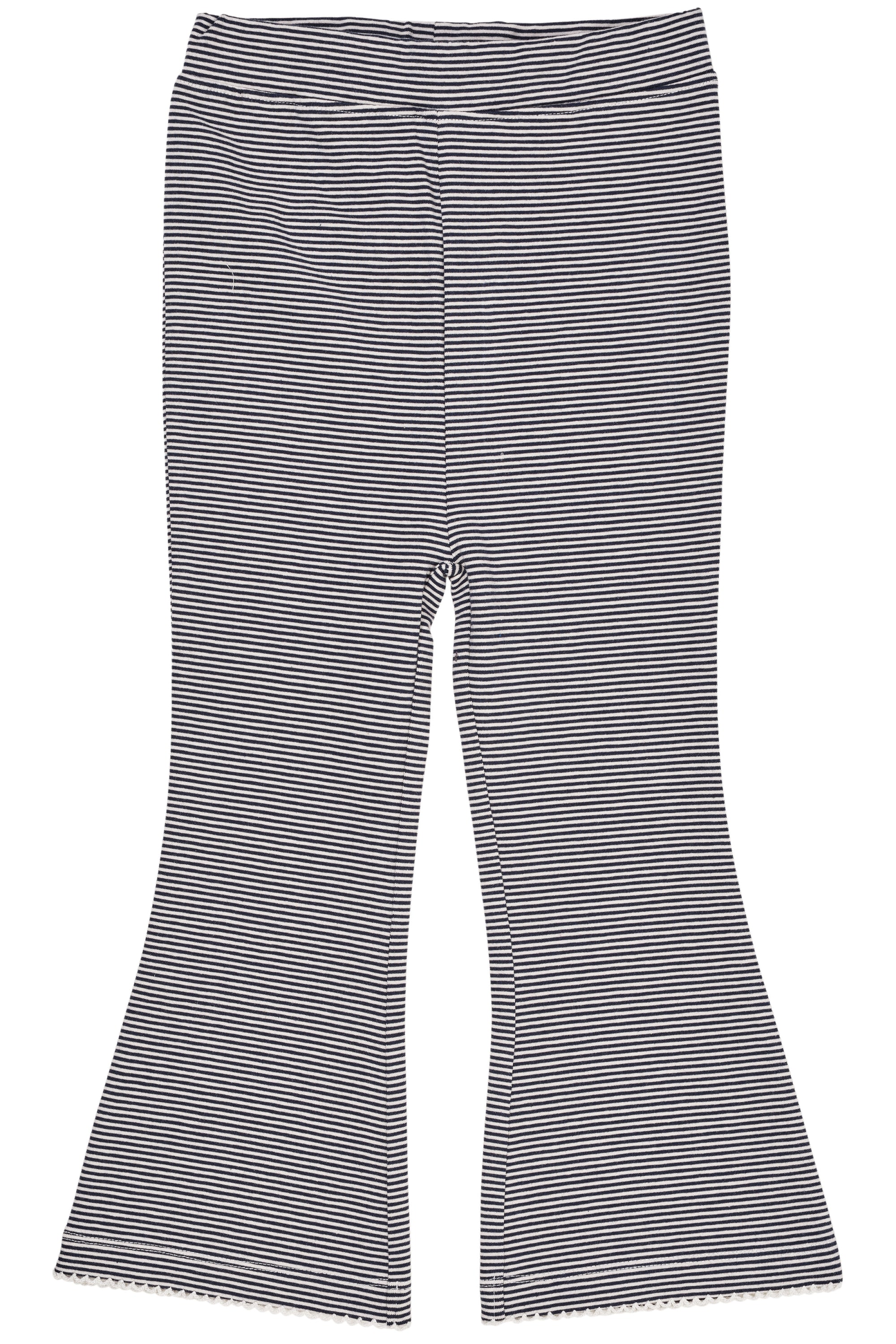 Copenhagen Colors Trompetbukser med Striber - Navy/Cream