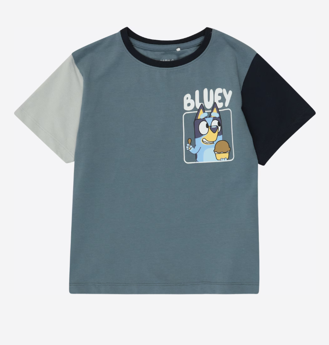 Name It Marmar Bluey T-shirt - Blå Mirage - Tilbud!