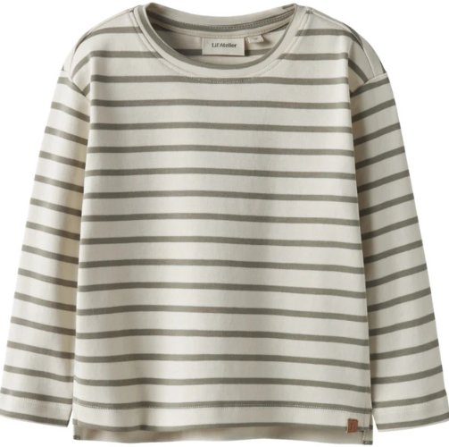 Lil Atelier Limia Bluse – Turtledove Overland, Økologisk Kvalitet
