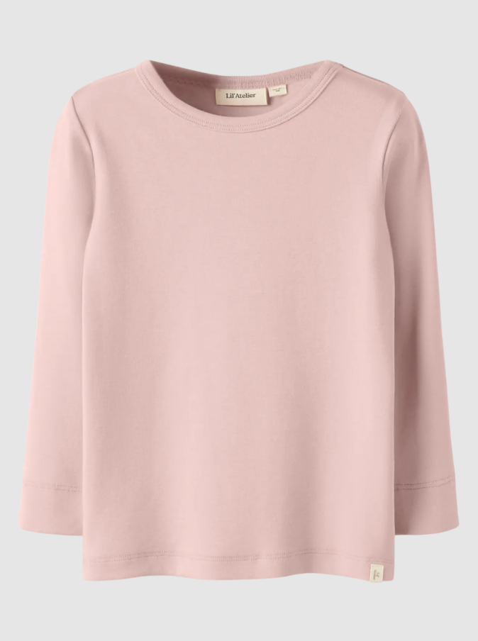 Lil Atelier Gayo Ls Slim Top - Misty Rose på udsalg