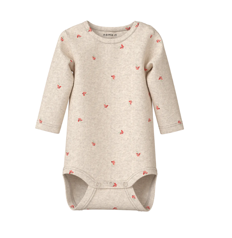 Name It Berries Ls Body - Peyote Melange -   Cm
