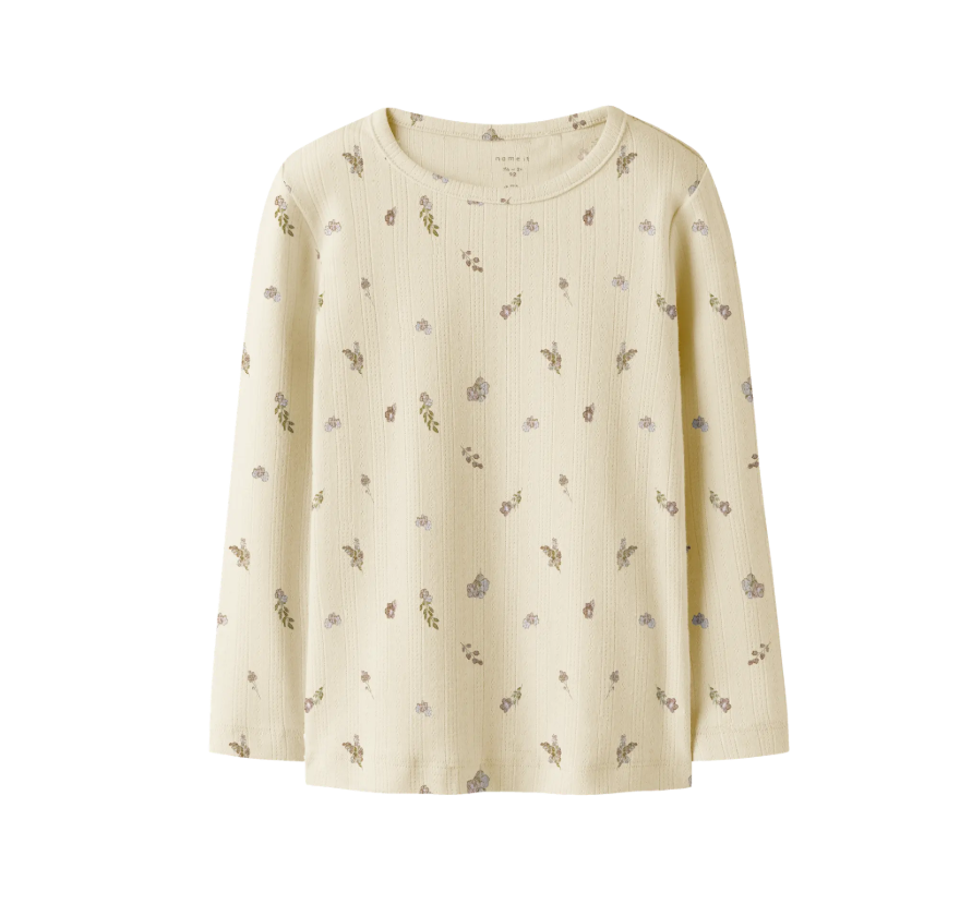 Name It Dortheas Ls Slim Top - Pear Sorbet -   Cm