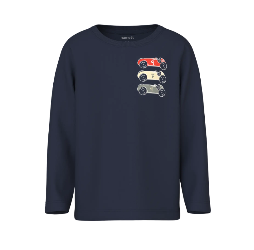 Name It Vux Ls Top - Navy Blazer Cars -   Cm