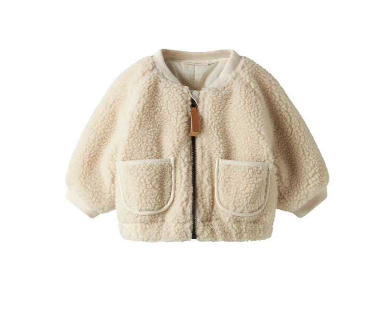 Lil Atelier Lajo Bomber Jakke - Turtledove Swan -   Cm