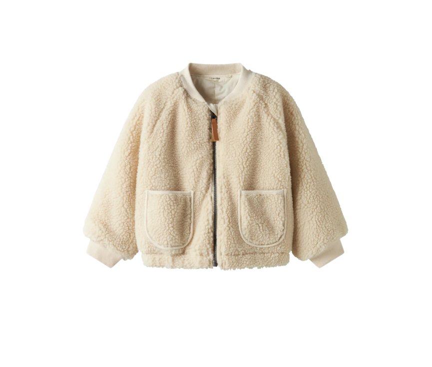 Lil Atelier Lajo Bomber Jacket - Turtledove Swan -   Cm