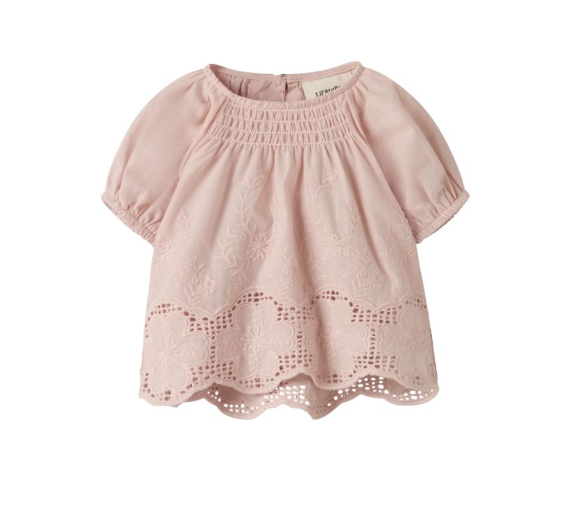 Lil Atelier Dayna Ss Loose Shirt - Peach Whip -   Cm