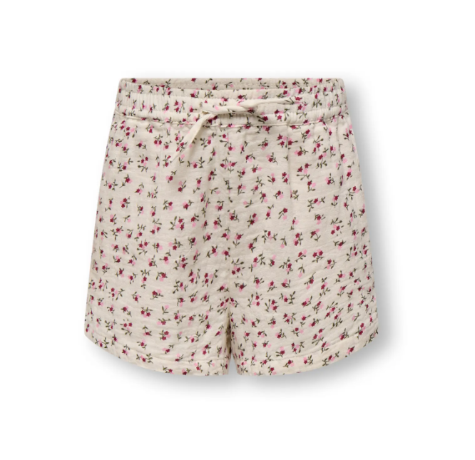 Only Mini Thyra Life Shorts - Tofu Ditsy Flower -   Cm