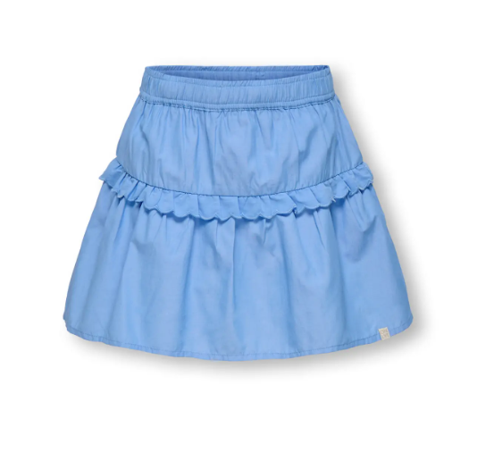 Only Mini Clare - Ruffle Skort - Cornflower Blue -   Cm