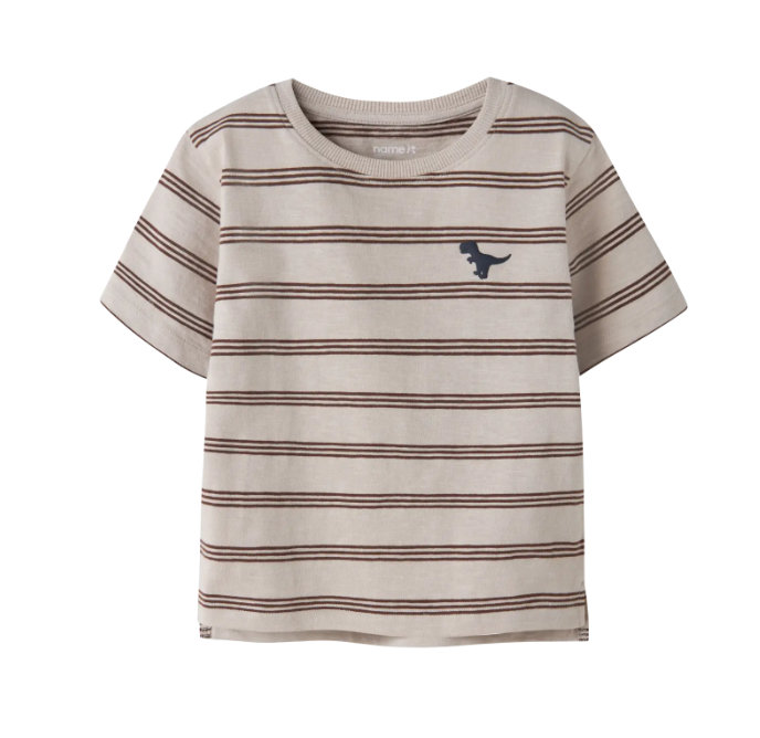 Name It Voby - Ss Top - Chateau Gray Chestnut -   Cm