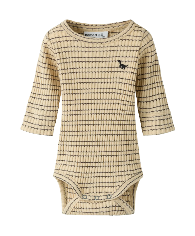Name It Herbert - Ls Slim Body - Silver Lining -   Cm