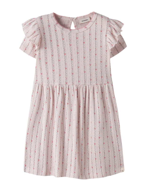 Lil Atelier Rachello - Duna Ss Dress - Morganite Flower -   Cm