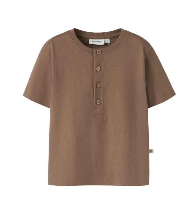 Lil Atelier Dolan - Ss Loose Top - Coca Mocha -   Cm