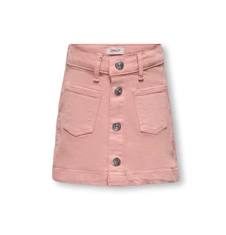 Only Mini Amazing - Col Skirt Tai Denim - Misty Rose -   Cm