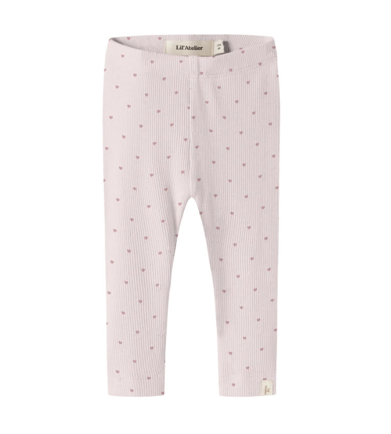 Lil Atelier Gago - Slim Leggings Noos - Hushed Violet Heart -   Cm
