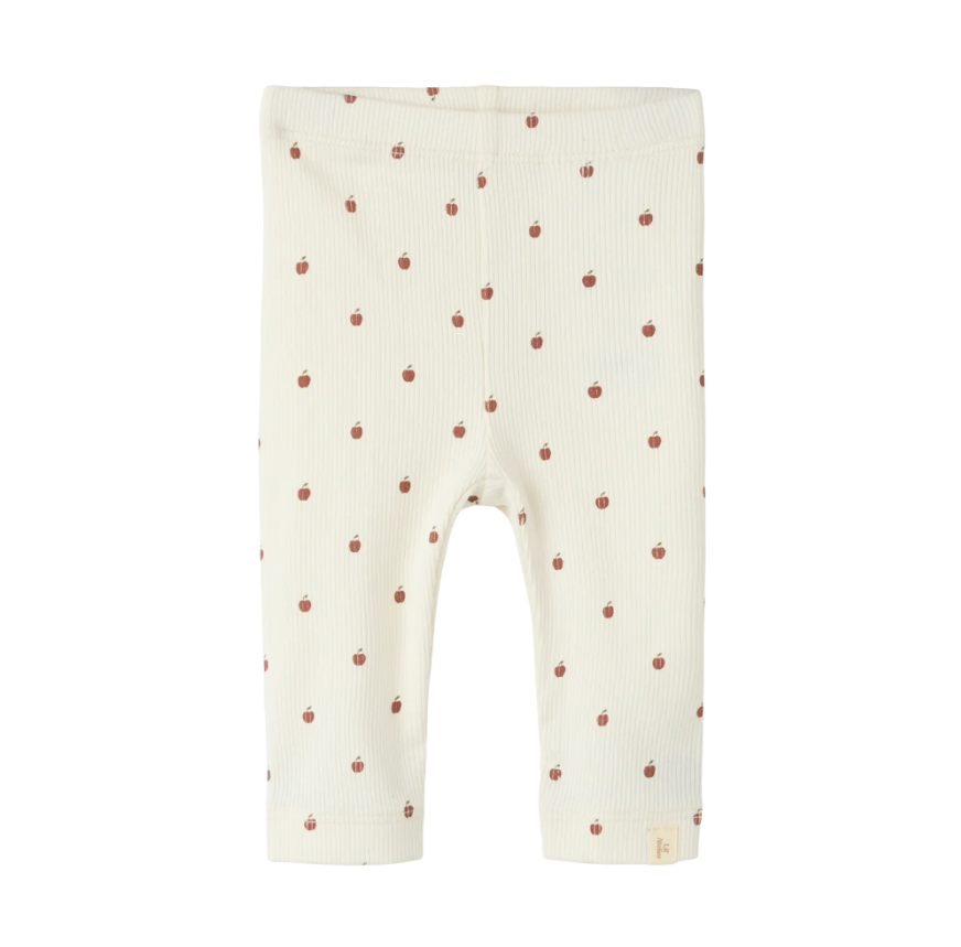 Lil Atelier Gago - Kye Slim Leggings - Turtledove Apple -   Cm