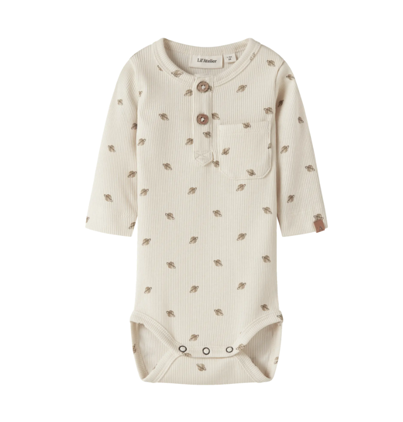 Lil Atelier Lavo - Eno Ls Slim Body - Turtledove Planets -   Cm