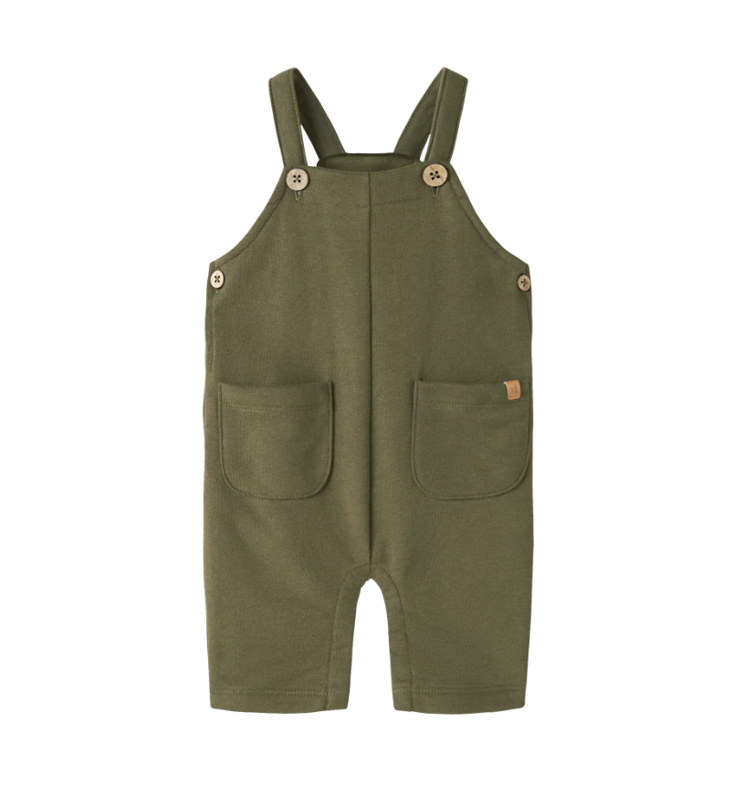 Lil Atelier Ilondon - Ran Loose Sweat Overall - Winter Moss - Cm