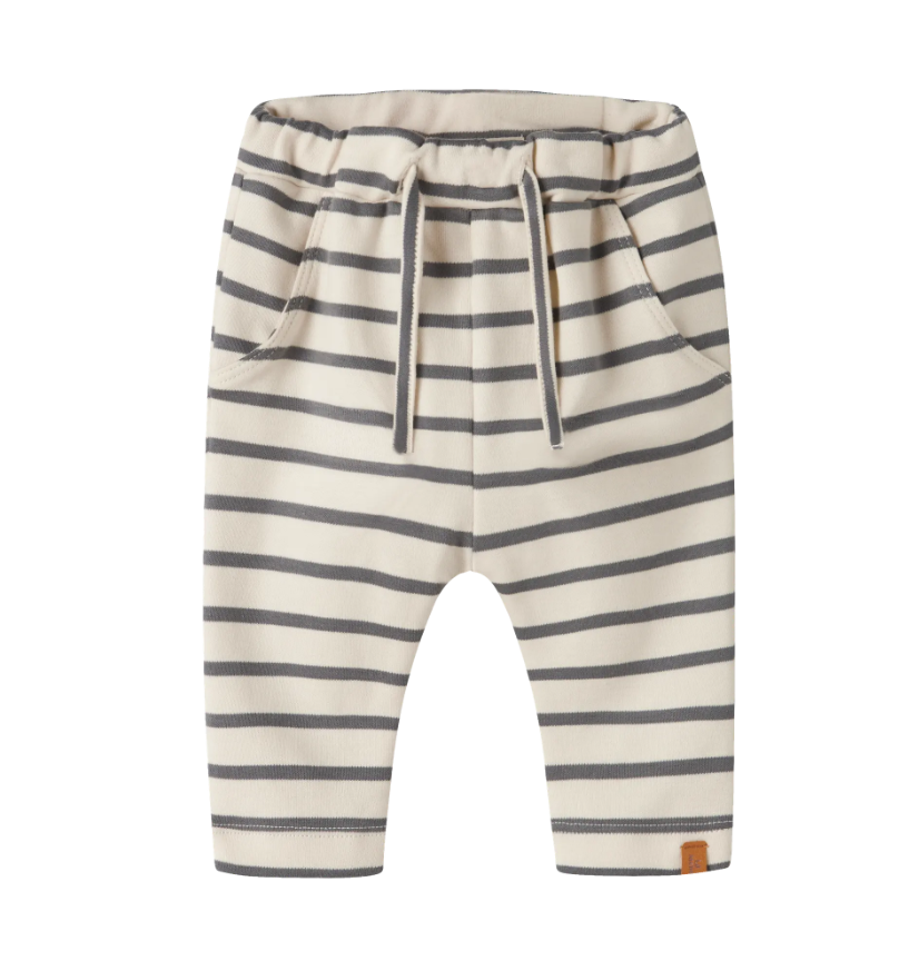 Lil Atelier Limia - Lin Loose Pants - Turtledove Poppy Seed - Cm