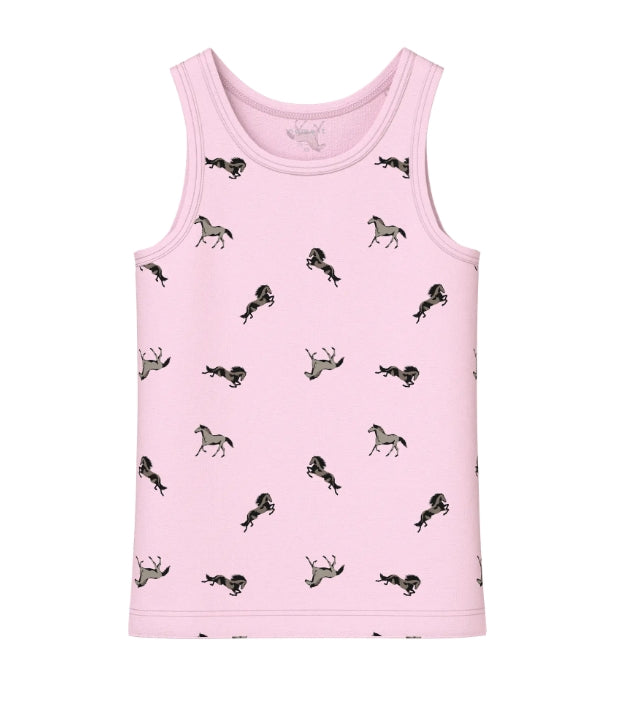 Name It 2-pak Ballerina Hesteprint Tank Tops til Børn