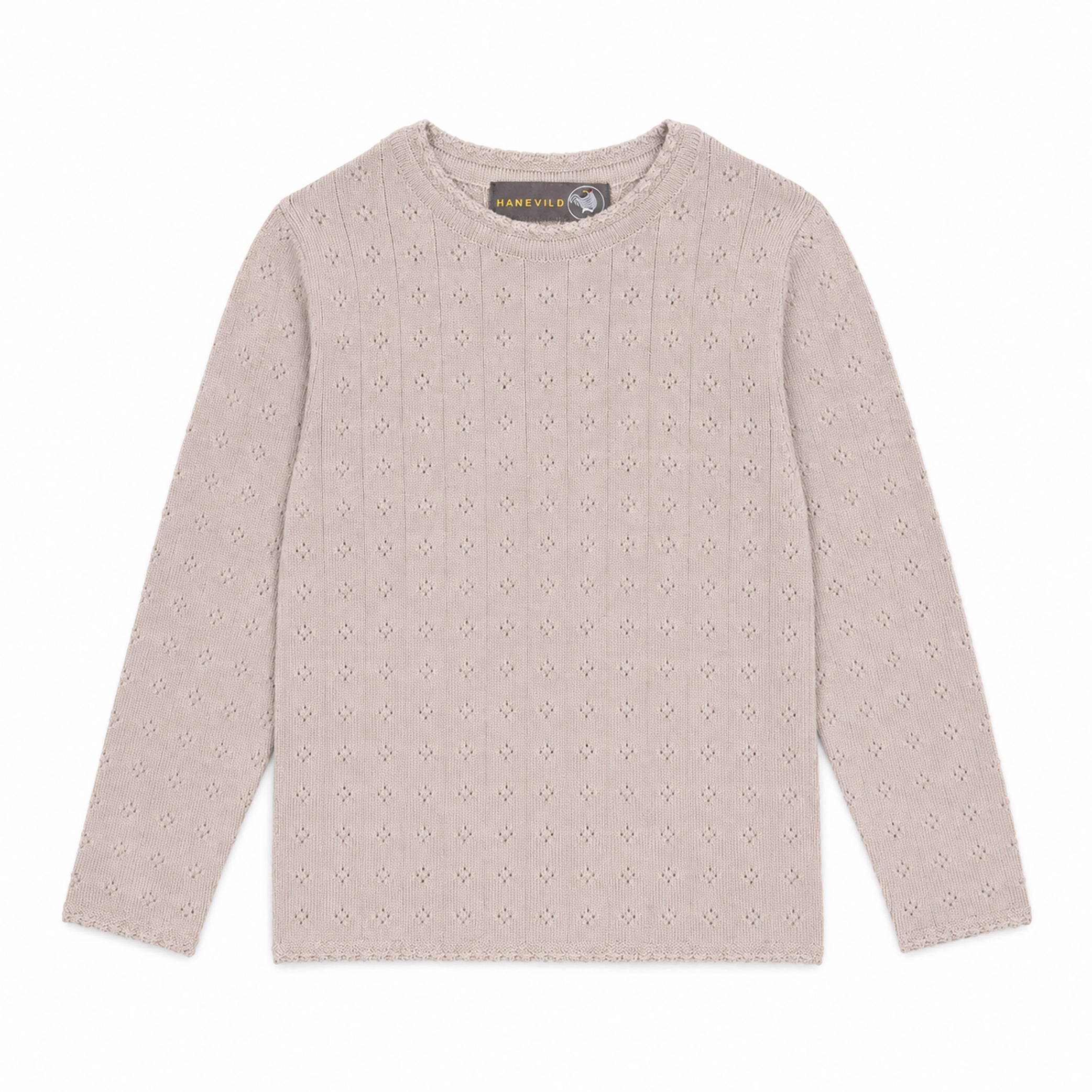 Tynd Merinoulds Bluse - Sand  Merino Wool -