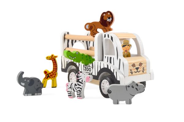 Magni Zoo Bil med Dyrepasser og 6 Dyr – Fantastisk Tilbud!