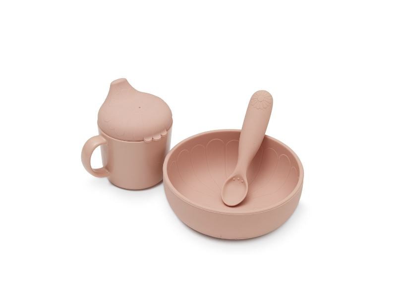 Cam Cam Copenhagen Silikone Spisesæt - Dusty Rose Tilbud