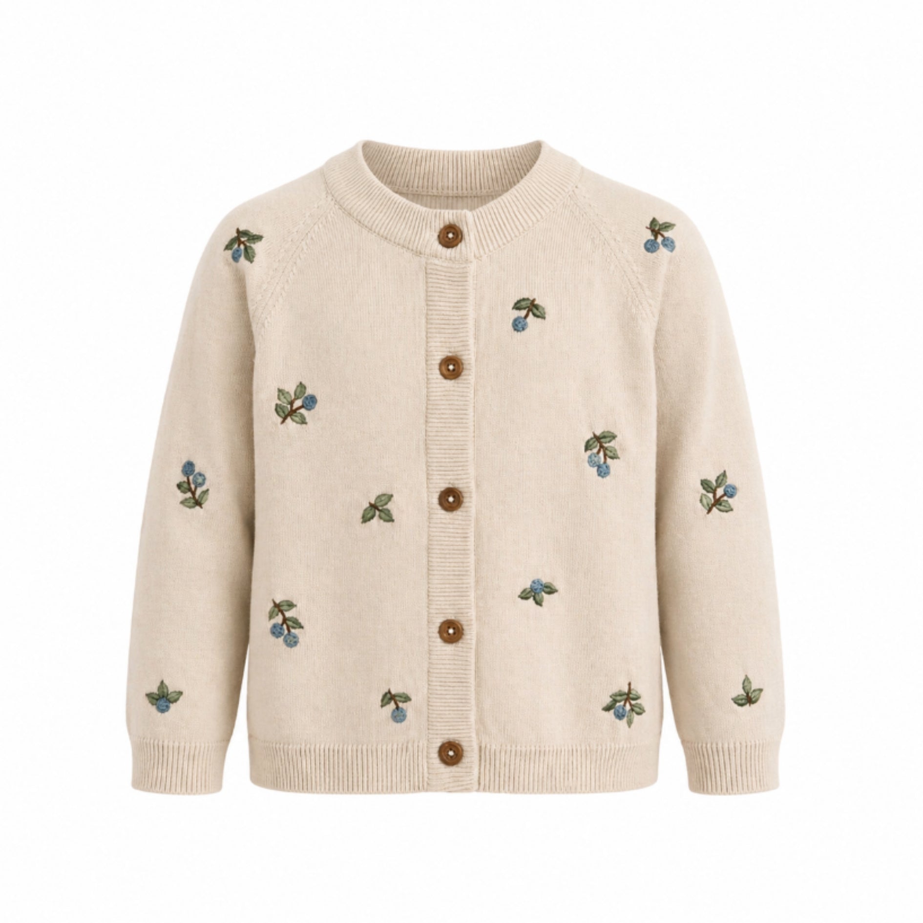 Cardigan Med Blåbær - Summer Sand -