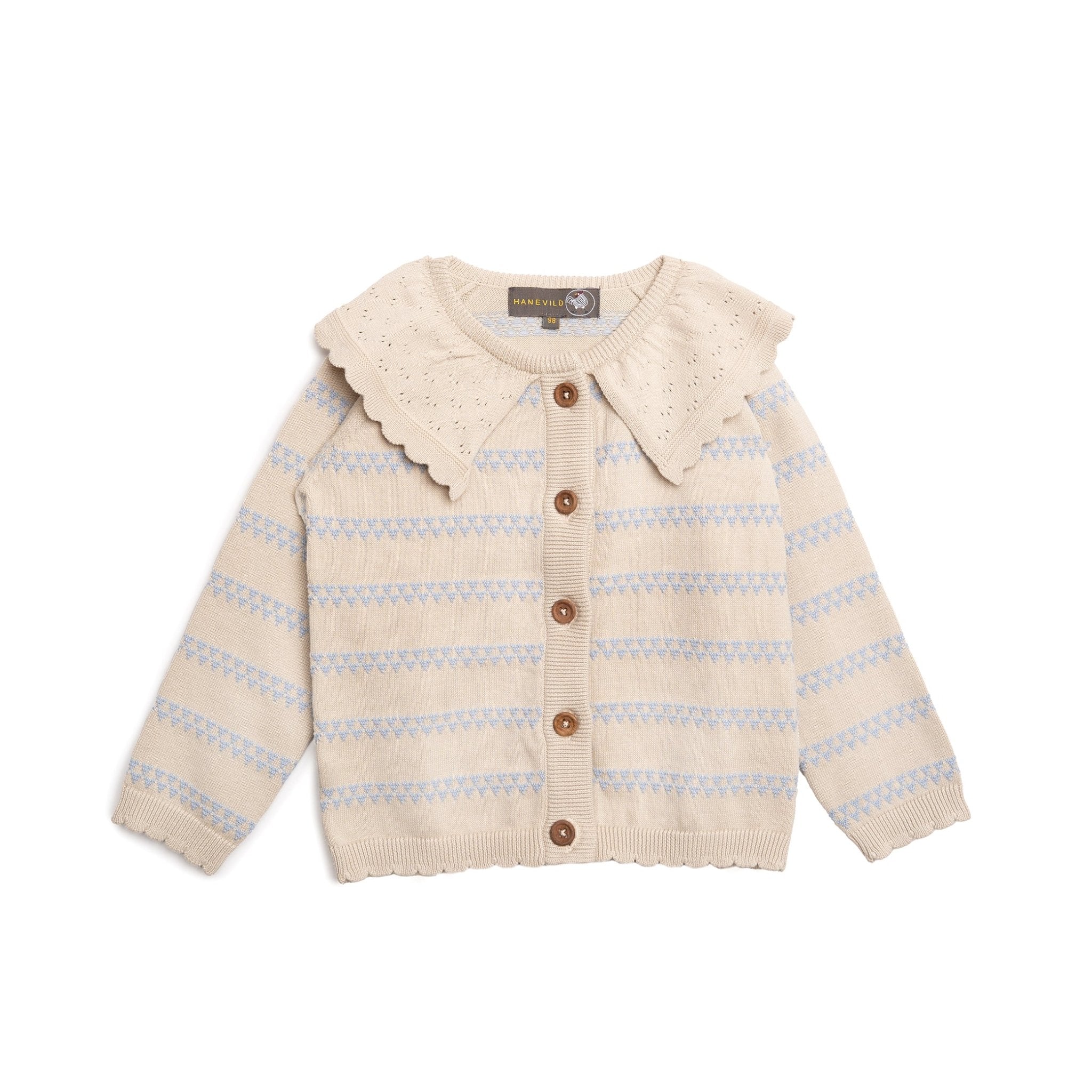 Cardigan Med Hjerter - Kentucky Blue -