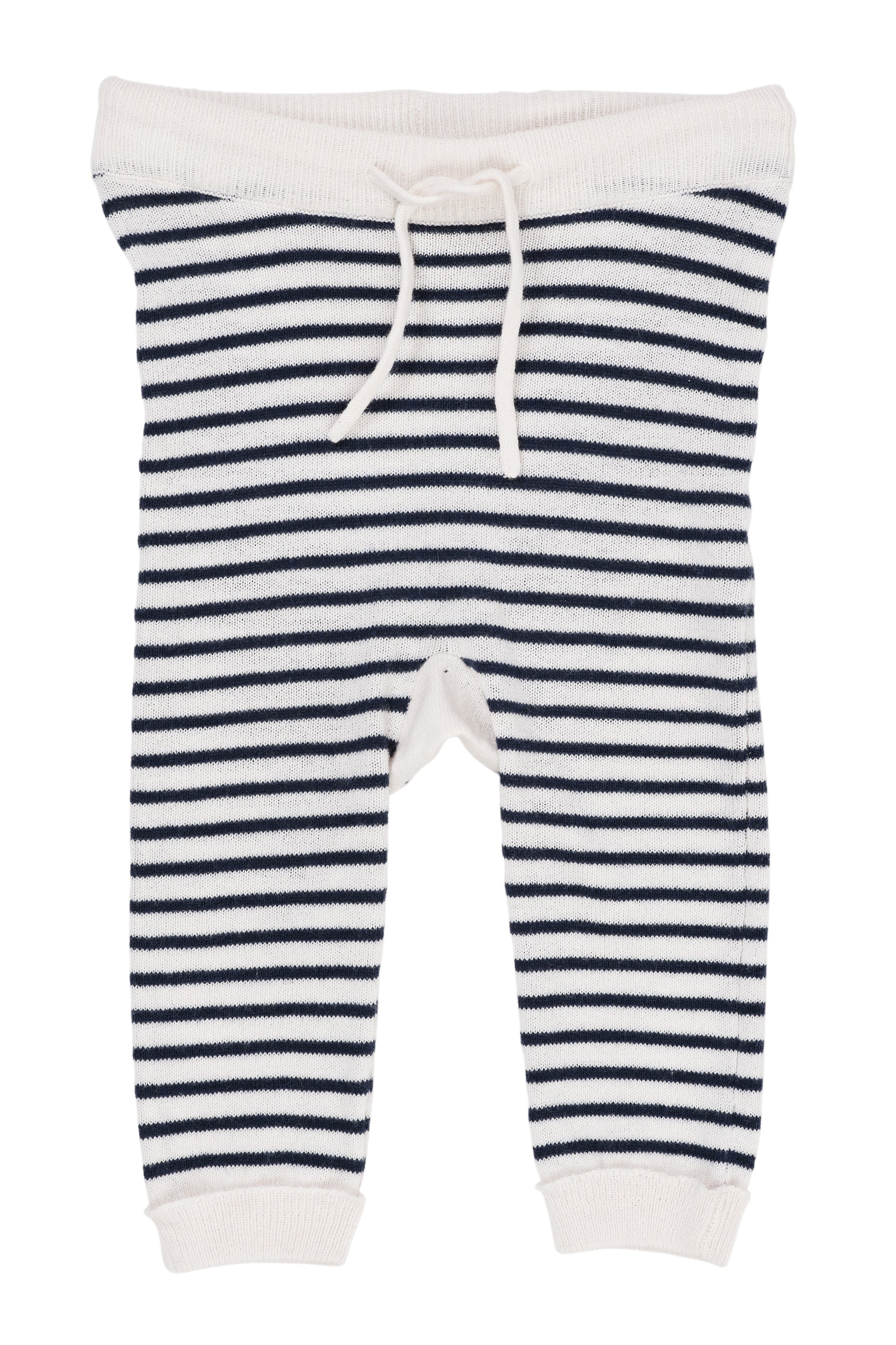 Copenhagen Colors Leggings med Striber - Cream Navy
