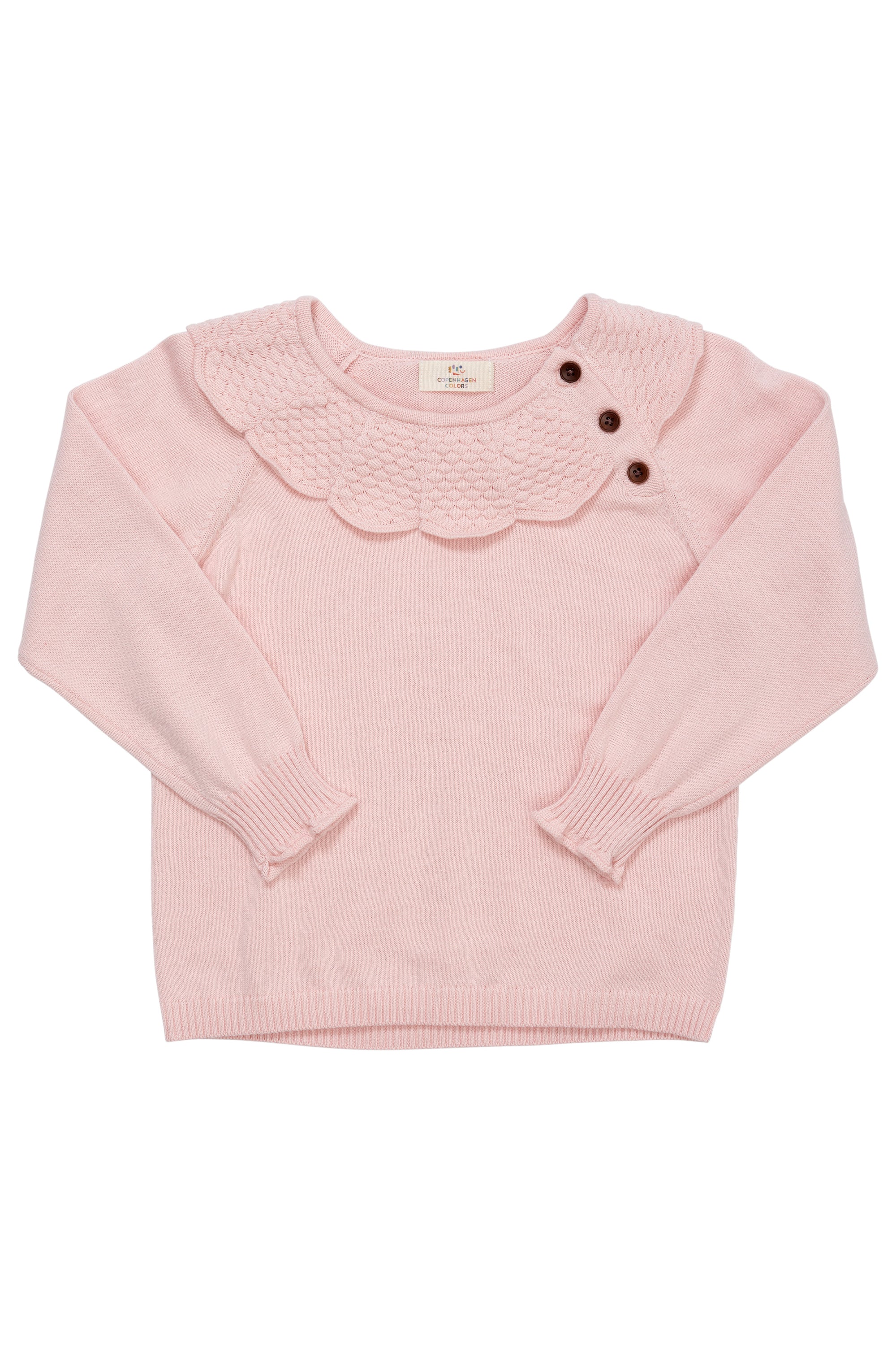 Copenhagen Colors Margueritte Strik Bluse – Dusty Rose Tilbud!