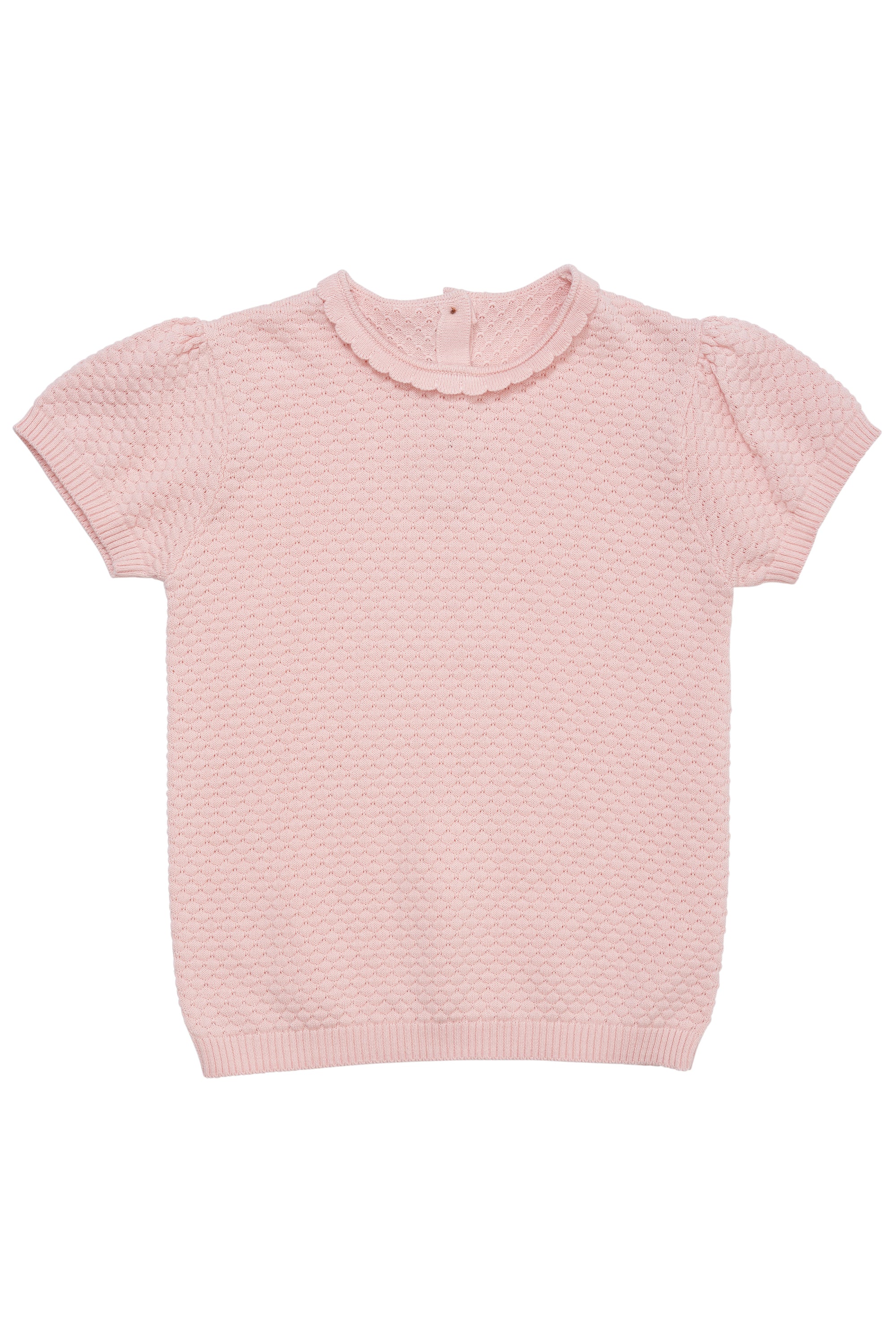 Copenhagen Colors Margueritte Strik T-shirt – Støvet Rosa