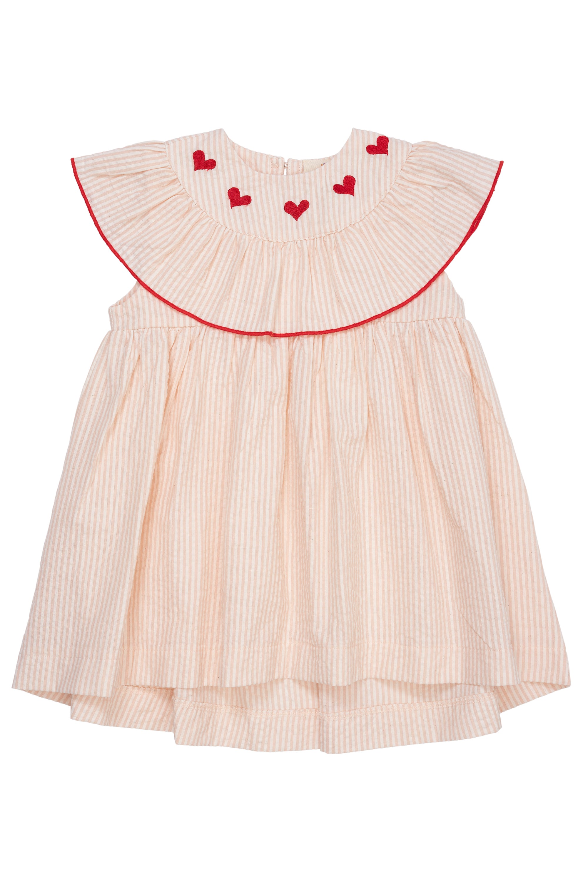 Copenhagen Colors Kjole med Hjerter – Dusty Rose Striber