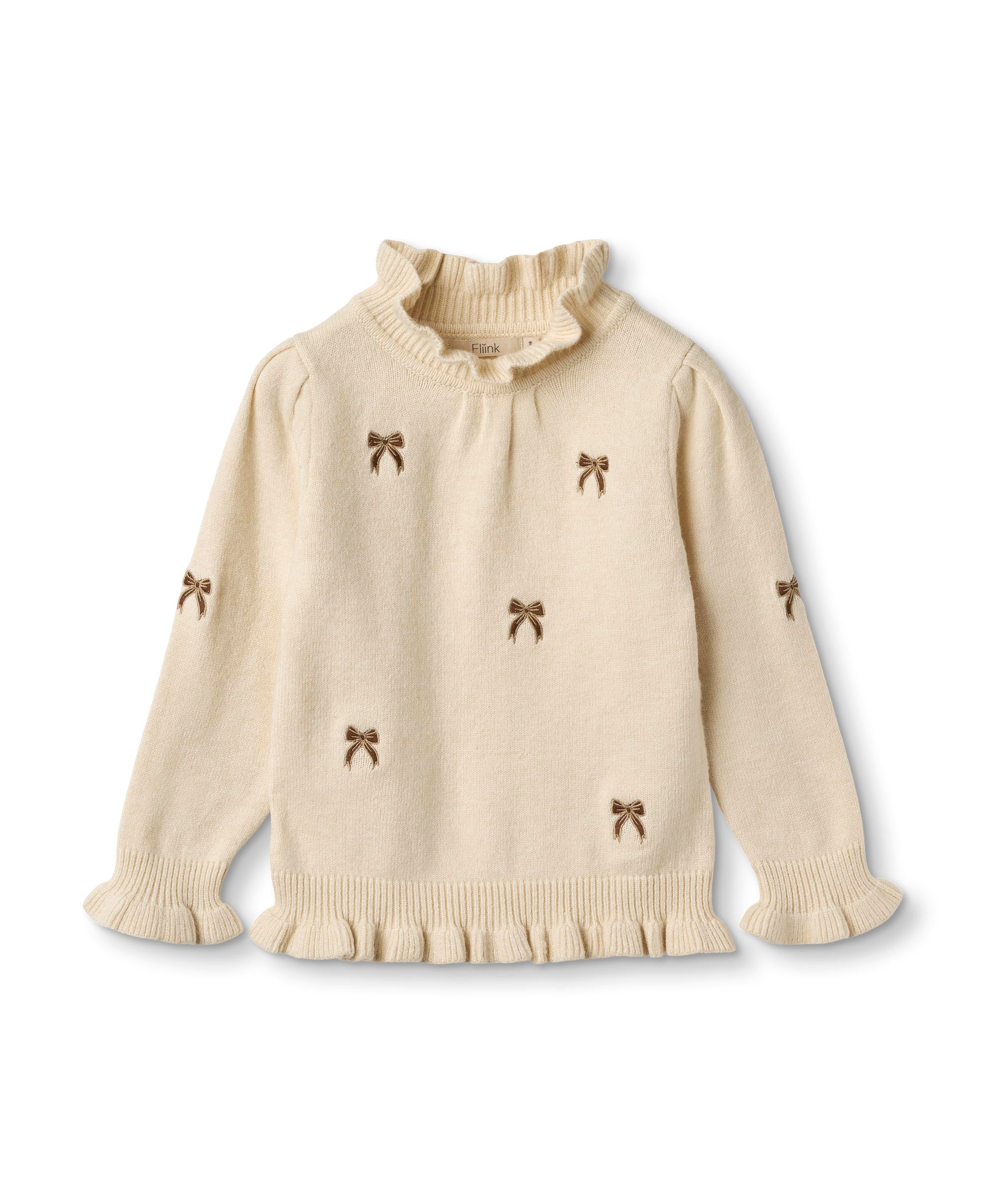 Elegant Sløjfe Bluse til Børn – Sandshell Design