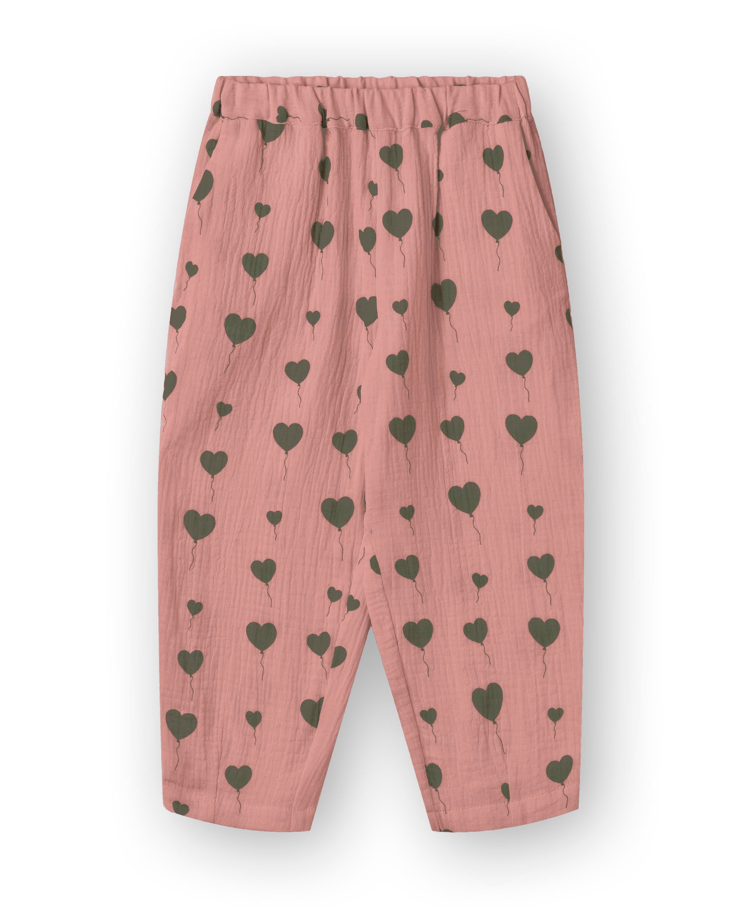 Fliink Love Bukser – Ash Rose med Hjerteprint Tilbud!
