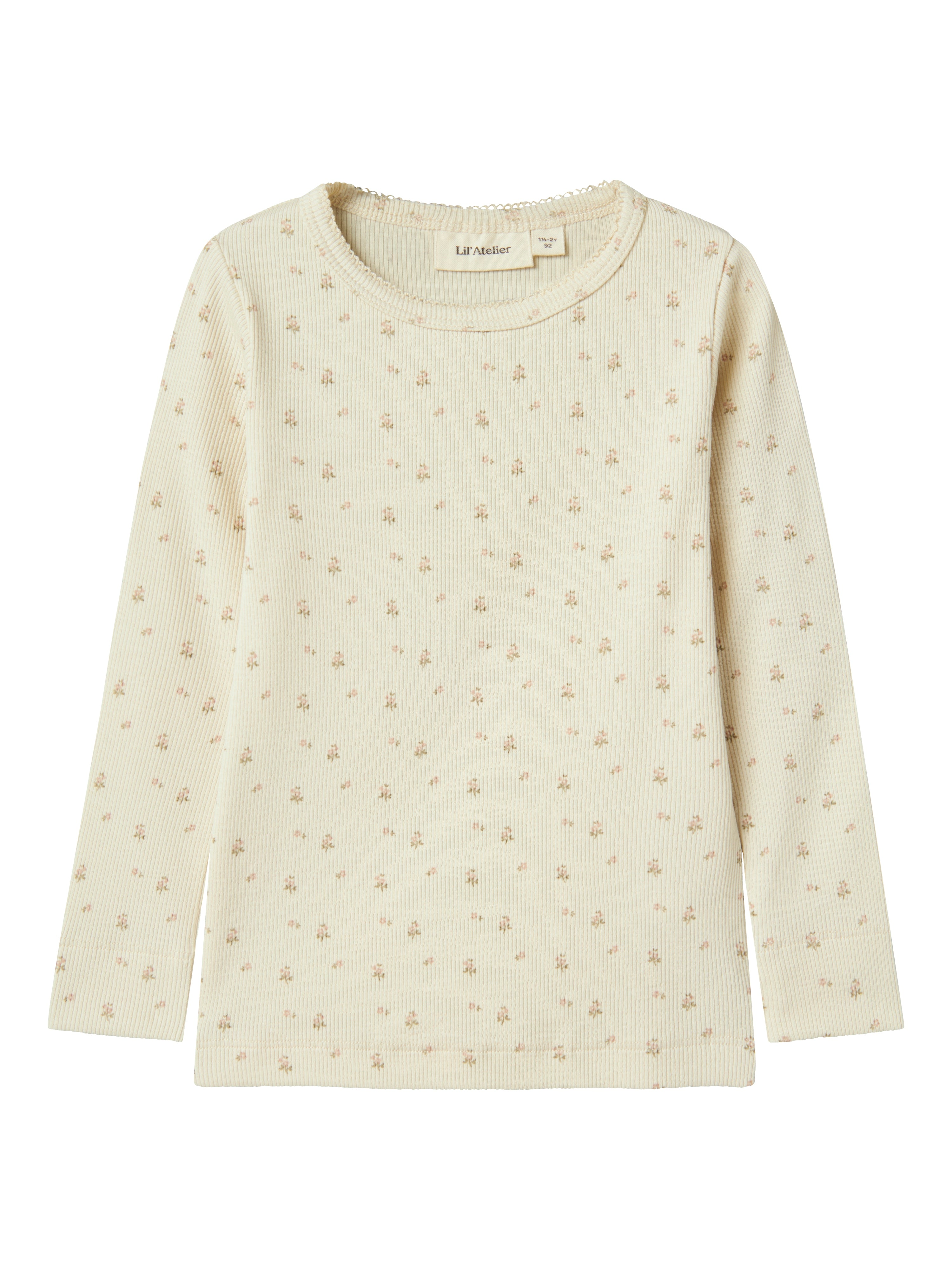 Lil Atelier Gago Slim Bluse – Turtledove Flower Tilbud!